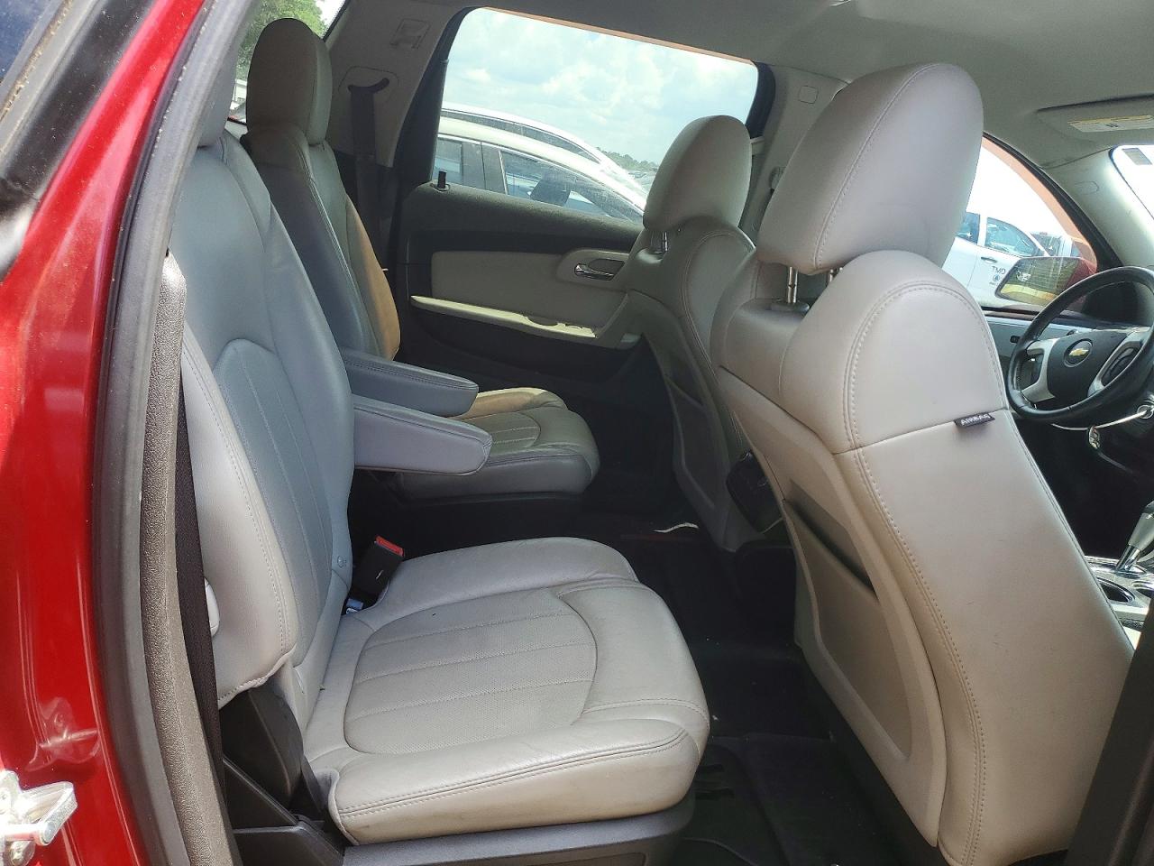 2012 Chevrolet Traverse Ltz Red vin: 1GNKRLED7CJ143397