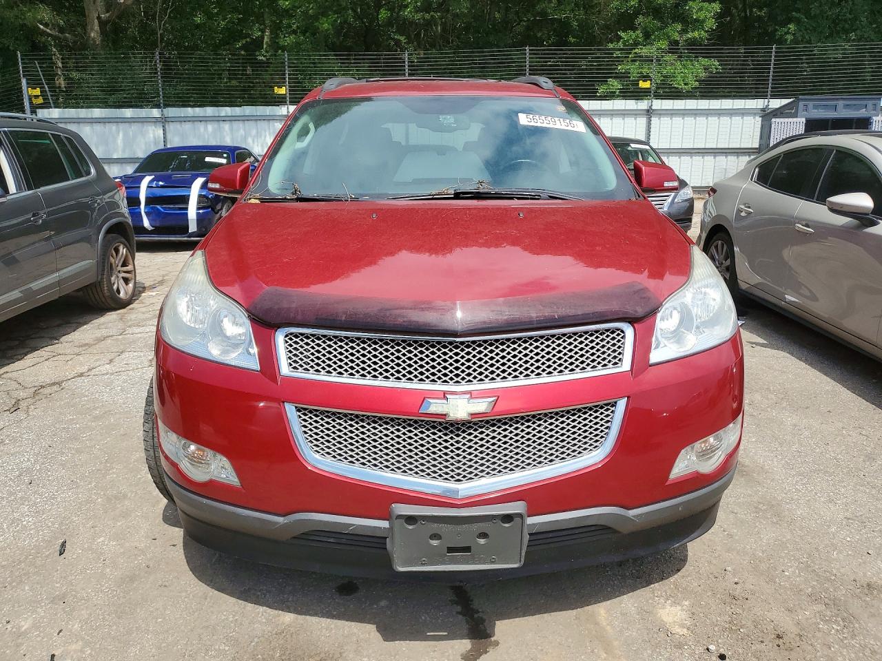 2012 Chevrolet Traverse Ltz Red vin: 1GNKRLED7CJ143397