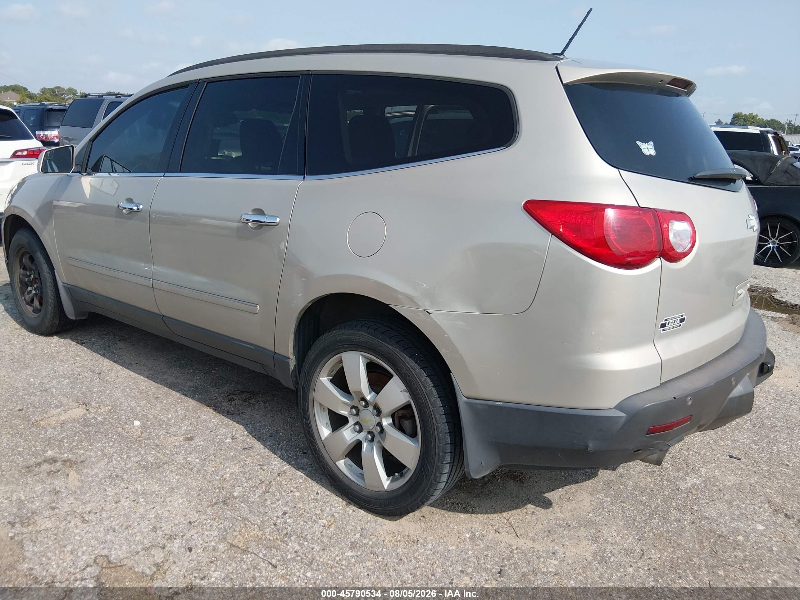 2011 Chevrolet Traverse Ltz Beige vin: 1GNKRLED8BJ166394