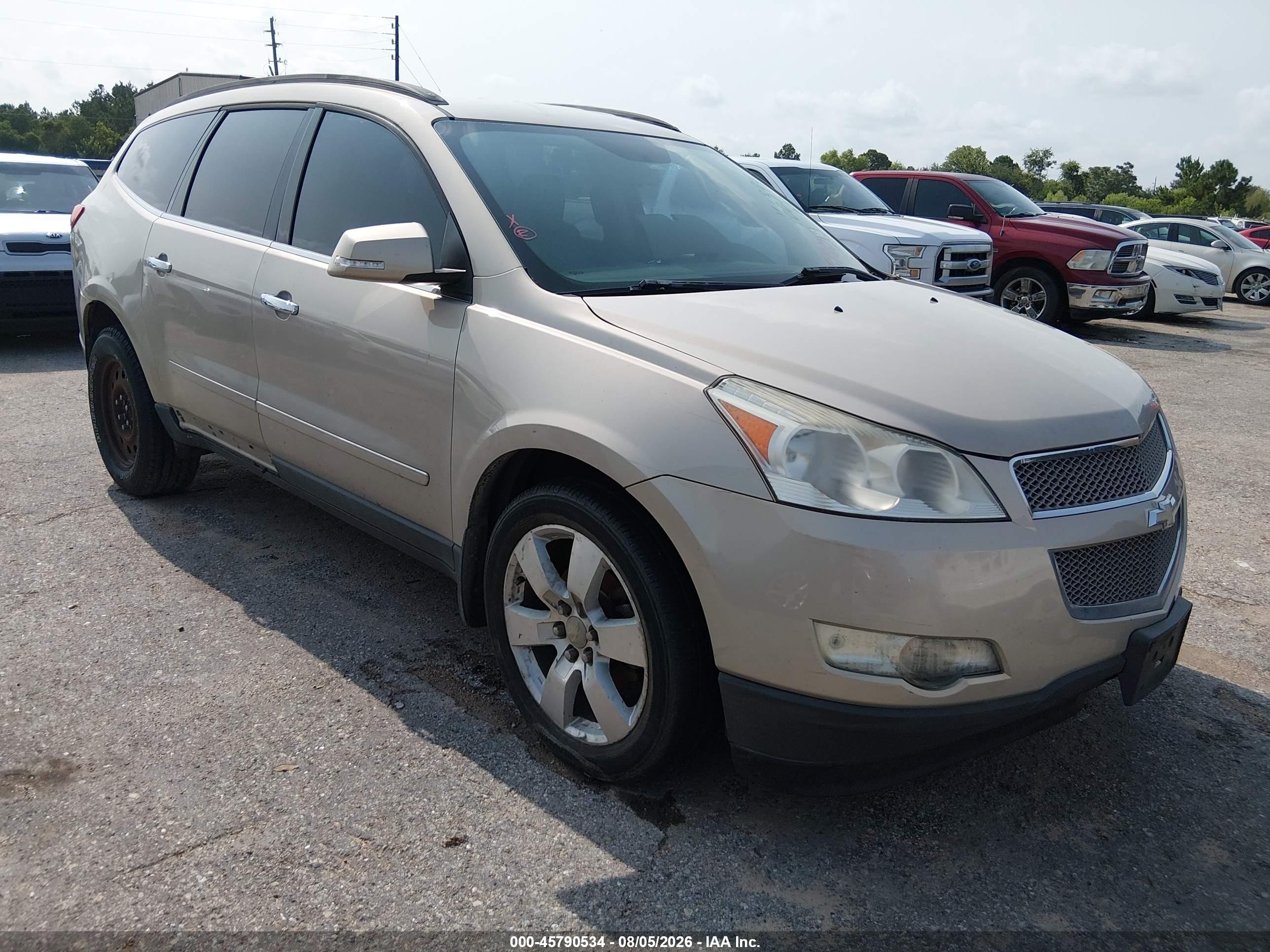 2011 Chevrolet Traverse Ltz Beige vin: 1GNKRLED8BJ166394