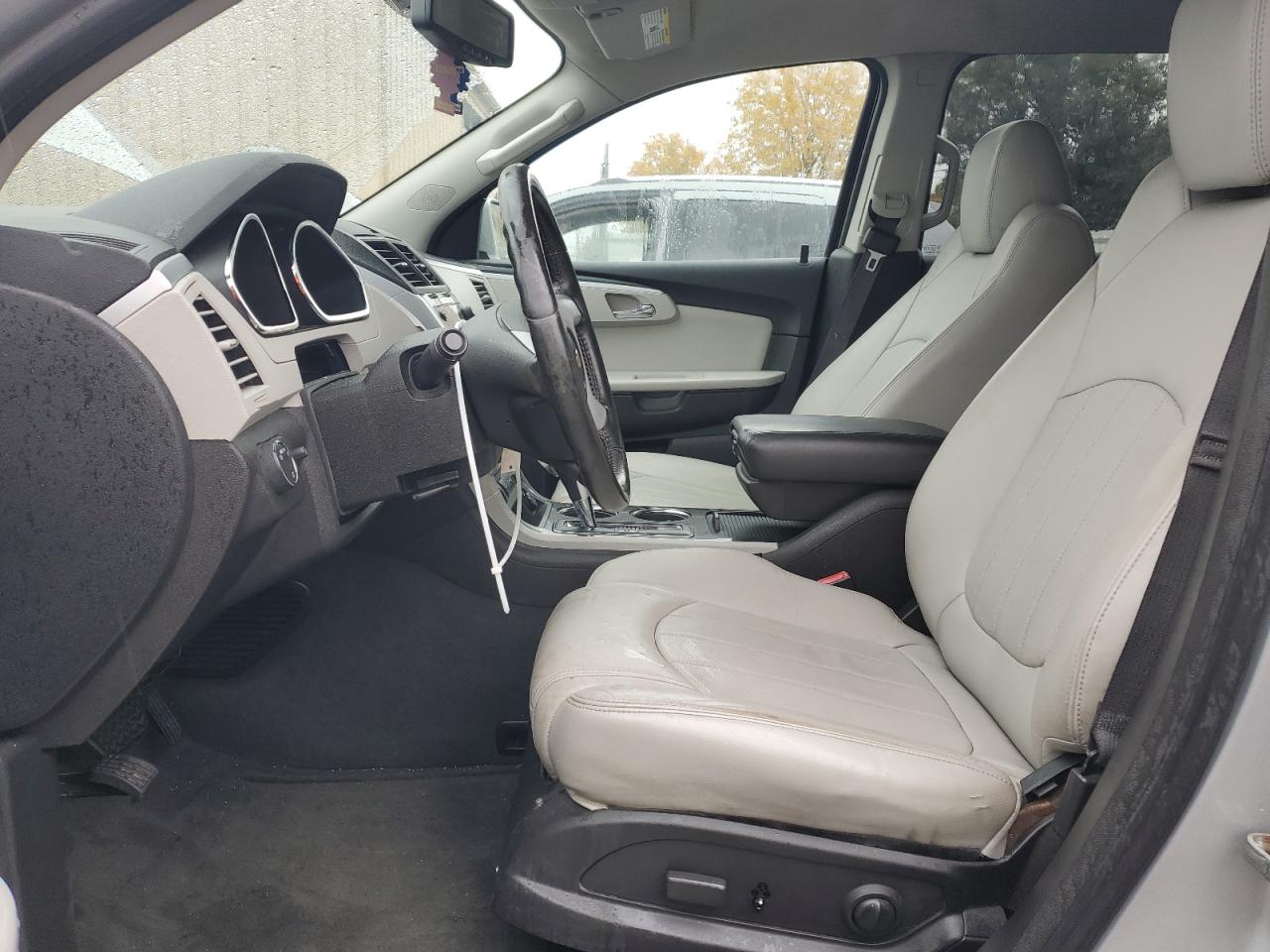 2012 Chevrolet Traverse Ltz Silver vin: 1GNKRLED8CJ404827
