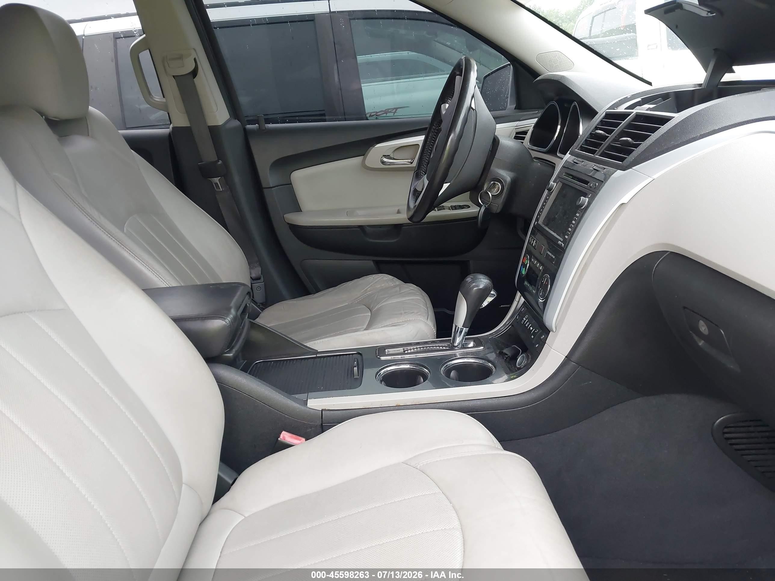 2012 Chevrolet Traverse Ltz Silver vin: 1GNKRLED9CJ219945