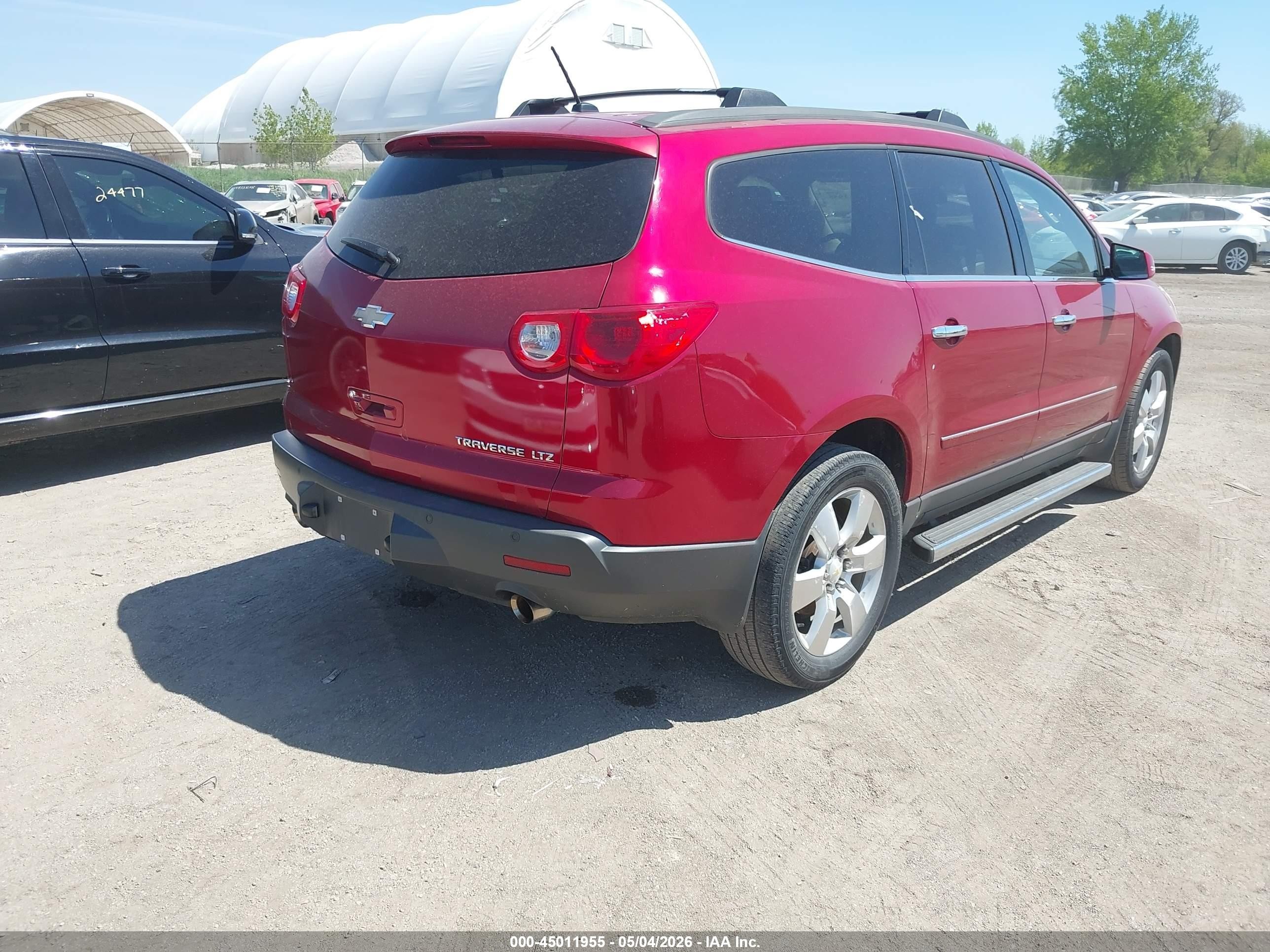 2012 Chevrolet Traverse Ltz Красный vin: 1GNKRLED9CJ407154