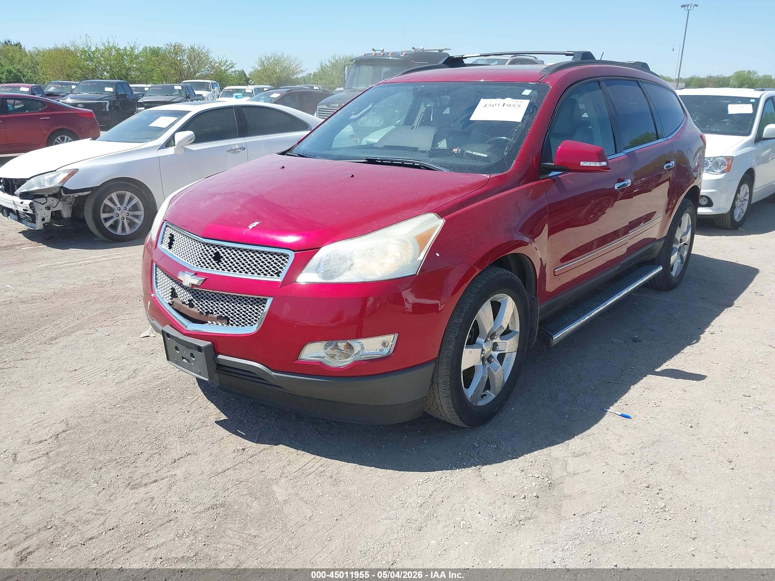 2012 Chevrolet Traverse Ltz Красный vin: 1GNKRLED9CJ407154