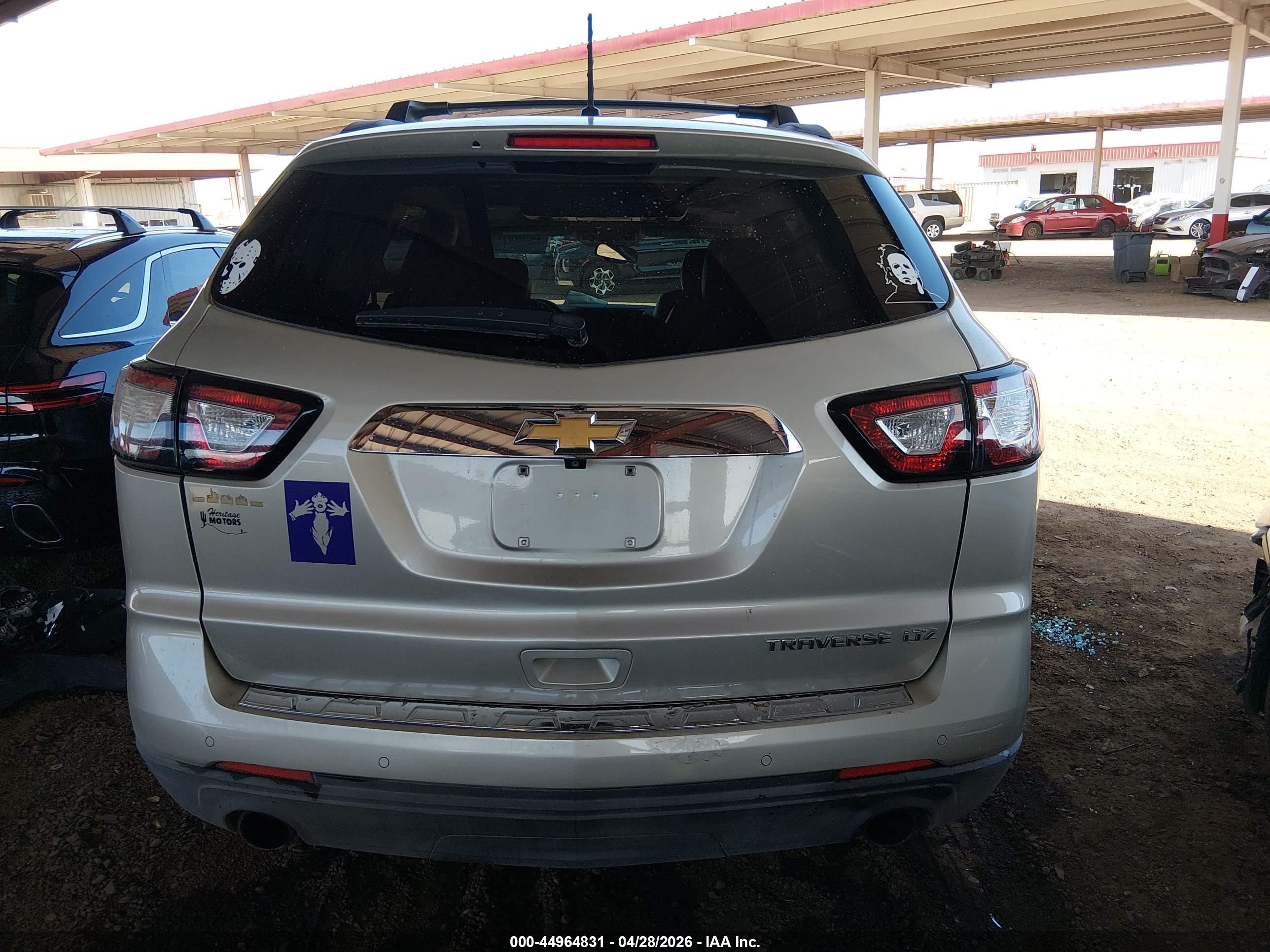 2013 Chevrolet Traverse Ltz Champagne vin: 1GNKRLKD0DJ144865