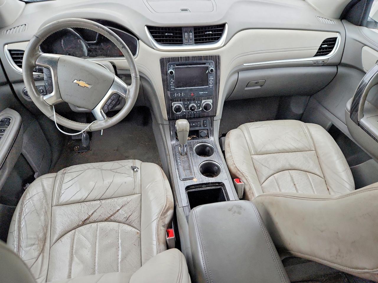 2013 Chevrolet Traverse Ltz Кремовый vin: 1GNKRLKD0DJ207348
