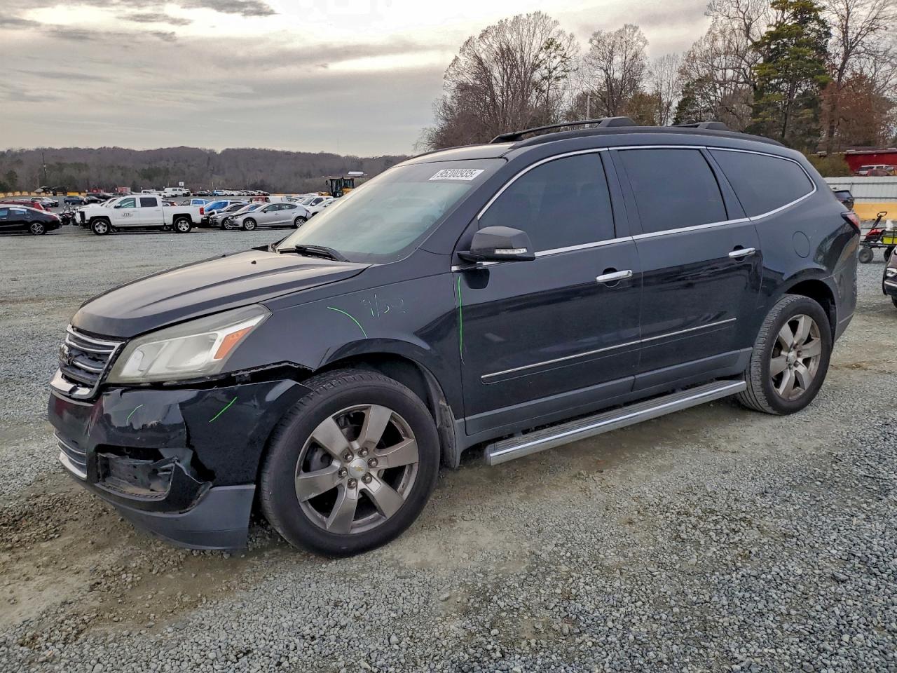 2013 Chevrolet Traverse Ltz Black vin: 1GNKRLKD2DJ149999