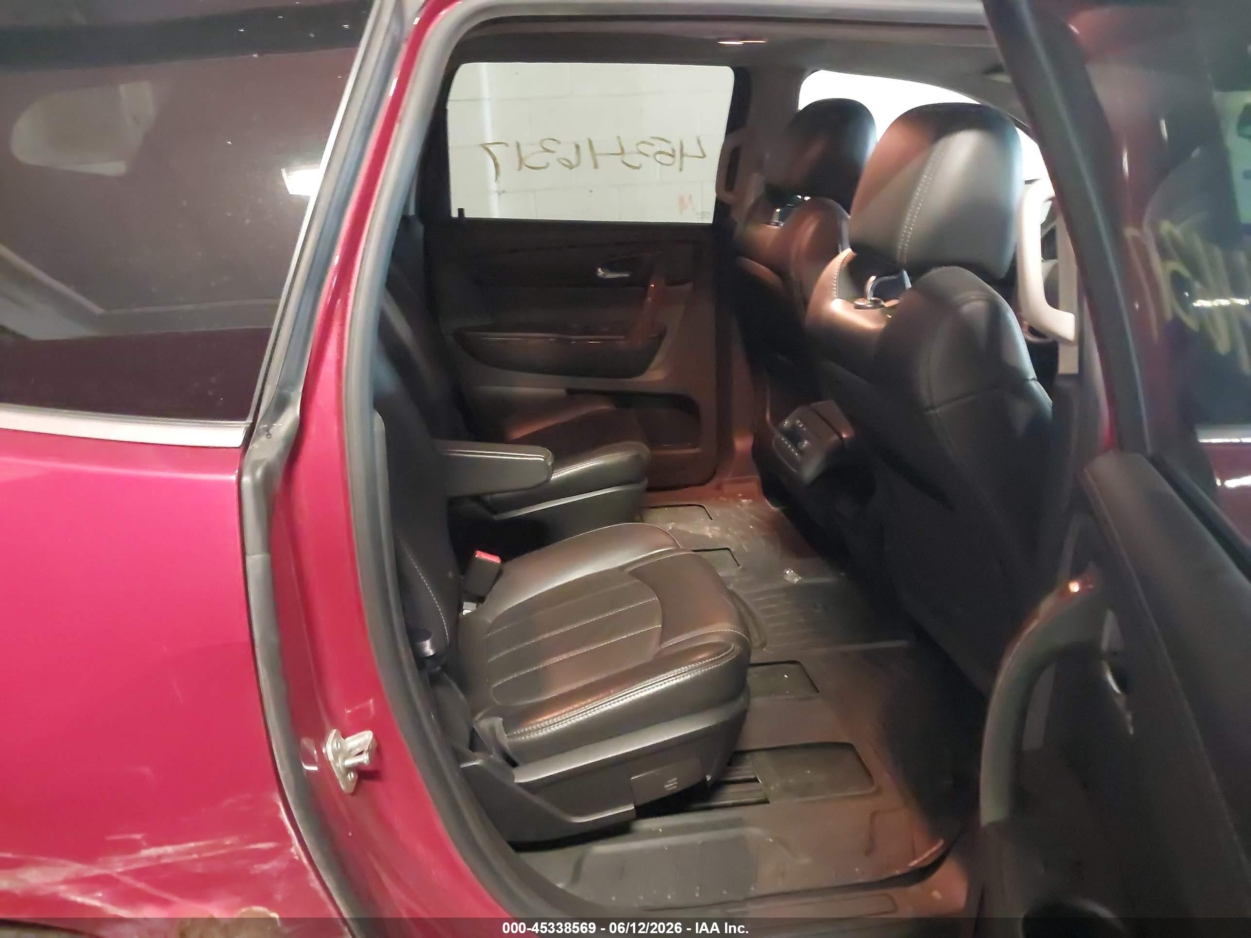 2013 Chevrolet Traverse Ltz Burgundy vin: 1GNKRLKD3DJ166004