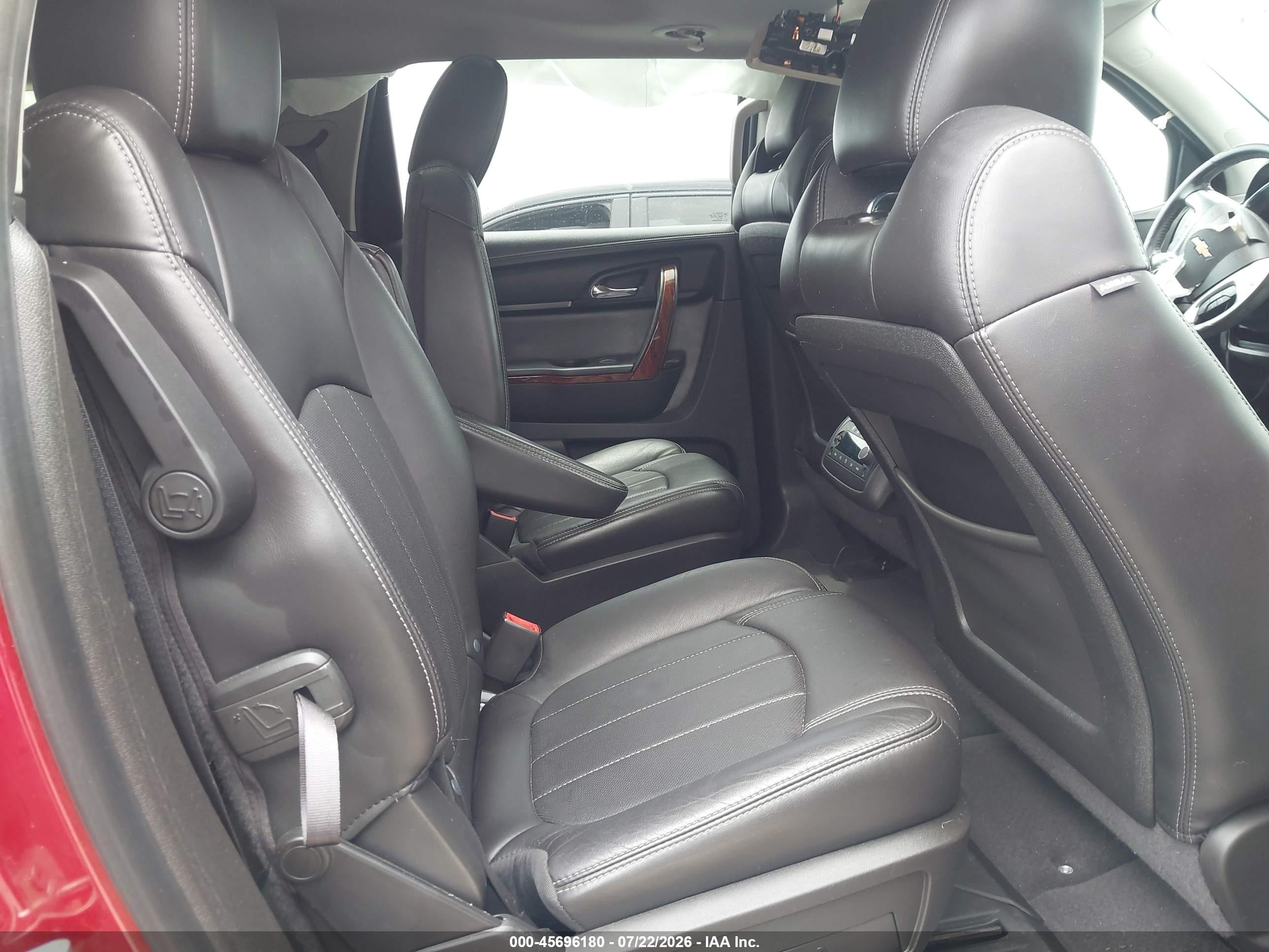 2013 Chevrolet Traverse Ltz Maroon vin: 1GNKRLKD8DJ100774