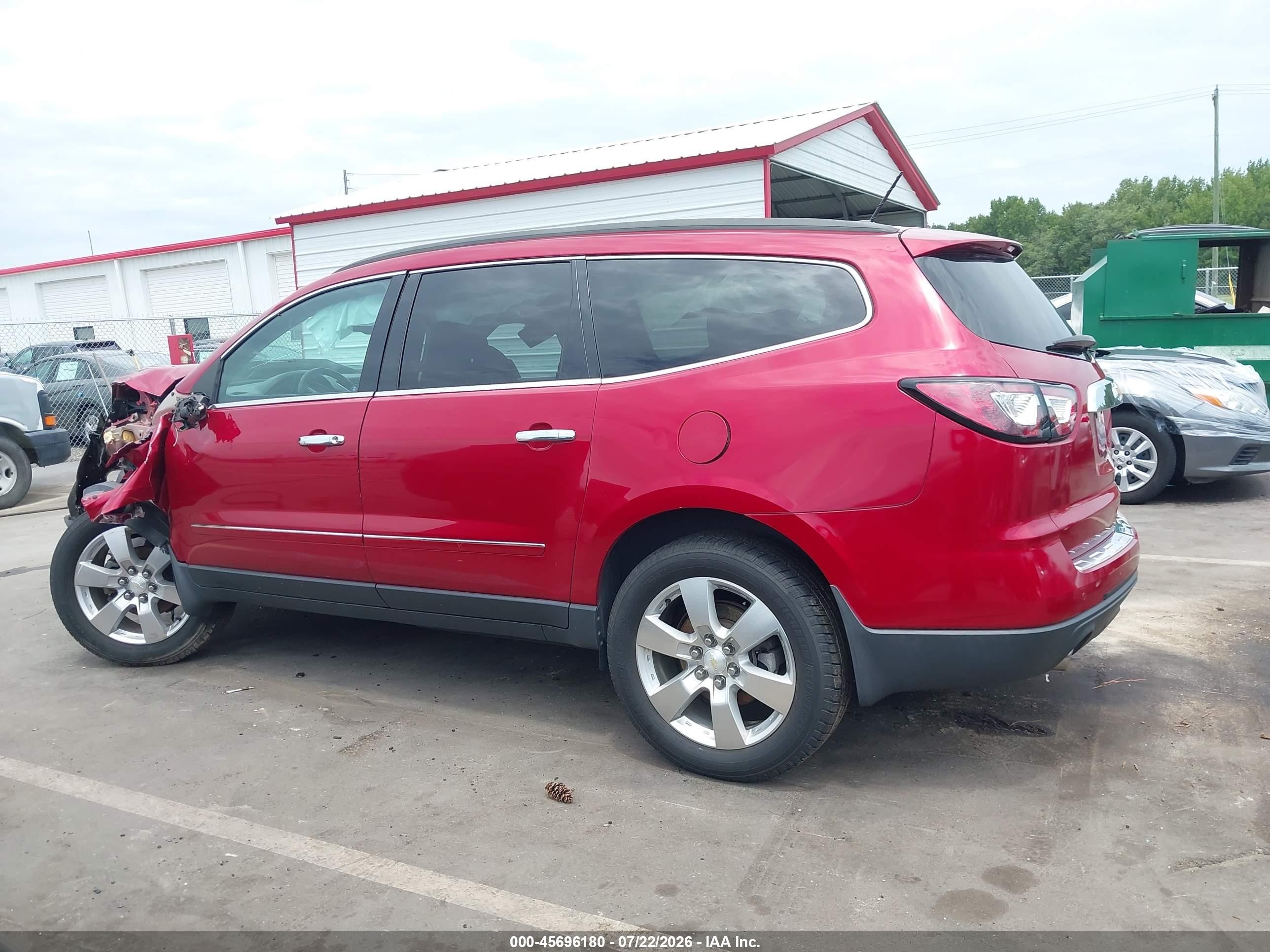 2013 Chevrolet Traverse Ltz Maroon vin: 1GNKRLKD8DJ100774