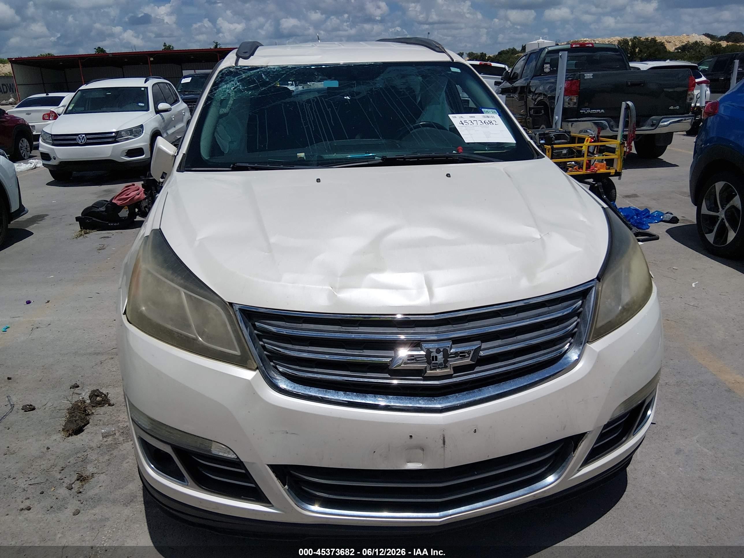2013 Chevrolet Traverse Ltz White vin: 1GNKRLKDXDJ186394