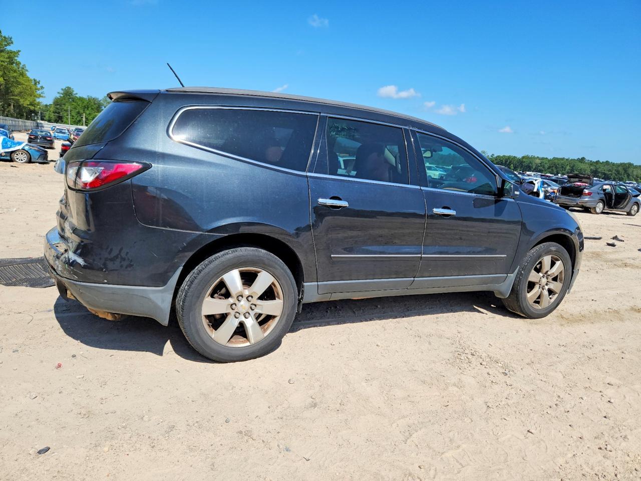 2013 Chevrolet Traverse Ltz Black vin: 1GNKRLKDXDJ188498