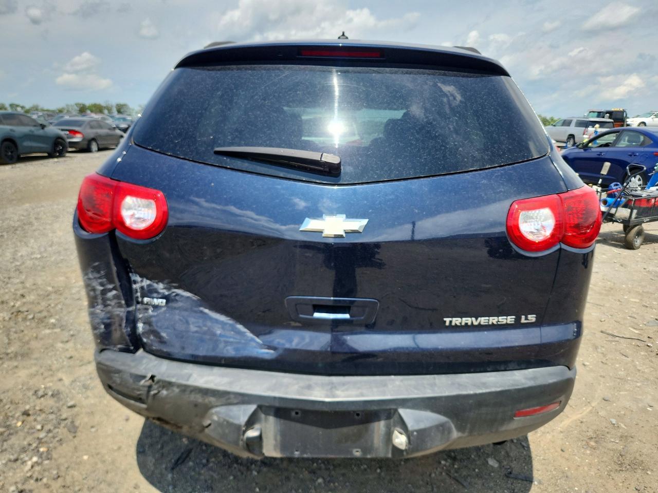 2012 Chevrolet Traverse Ls Blue vin: 1GNKVEED2CJ141032