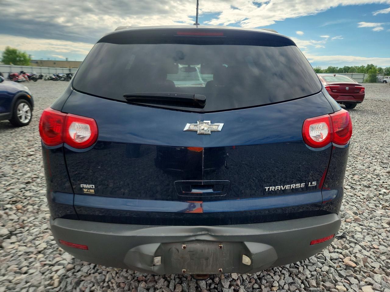 2012 Chevrolet Traverse Ls Blue vin: 1GNKVFED0CJ372534