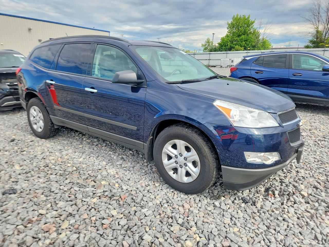 2012 Chevrolet Traverse Ls Blue vin: 1GNKVFED0CJ372534