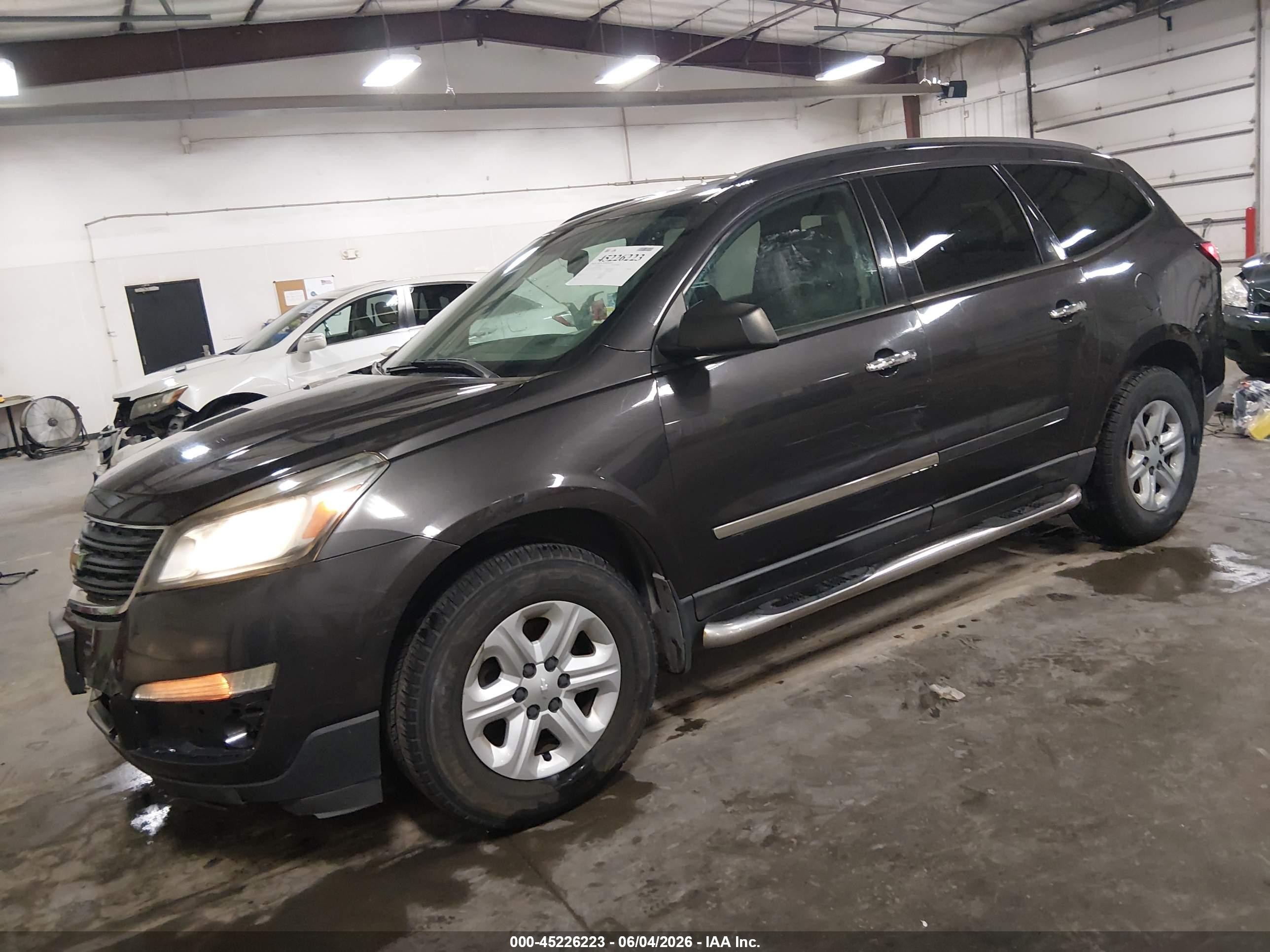 2013 Chevrolet Traverse Ls Black vin: 1GNKVFED0DJ199874