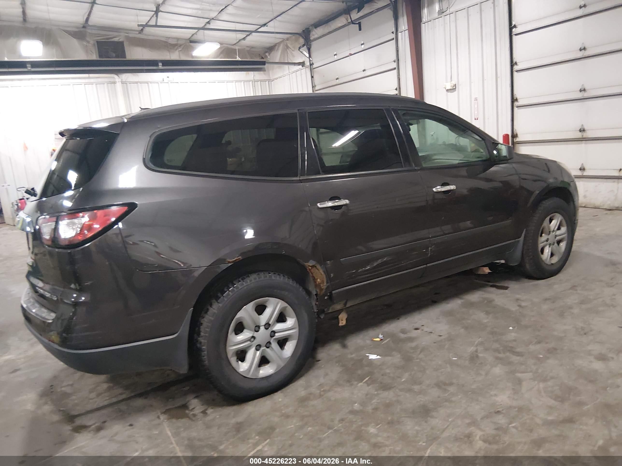 2013 Chevrolet Traverse Ls Black vin: 1GNKVFED0DJ199874