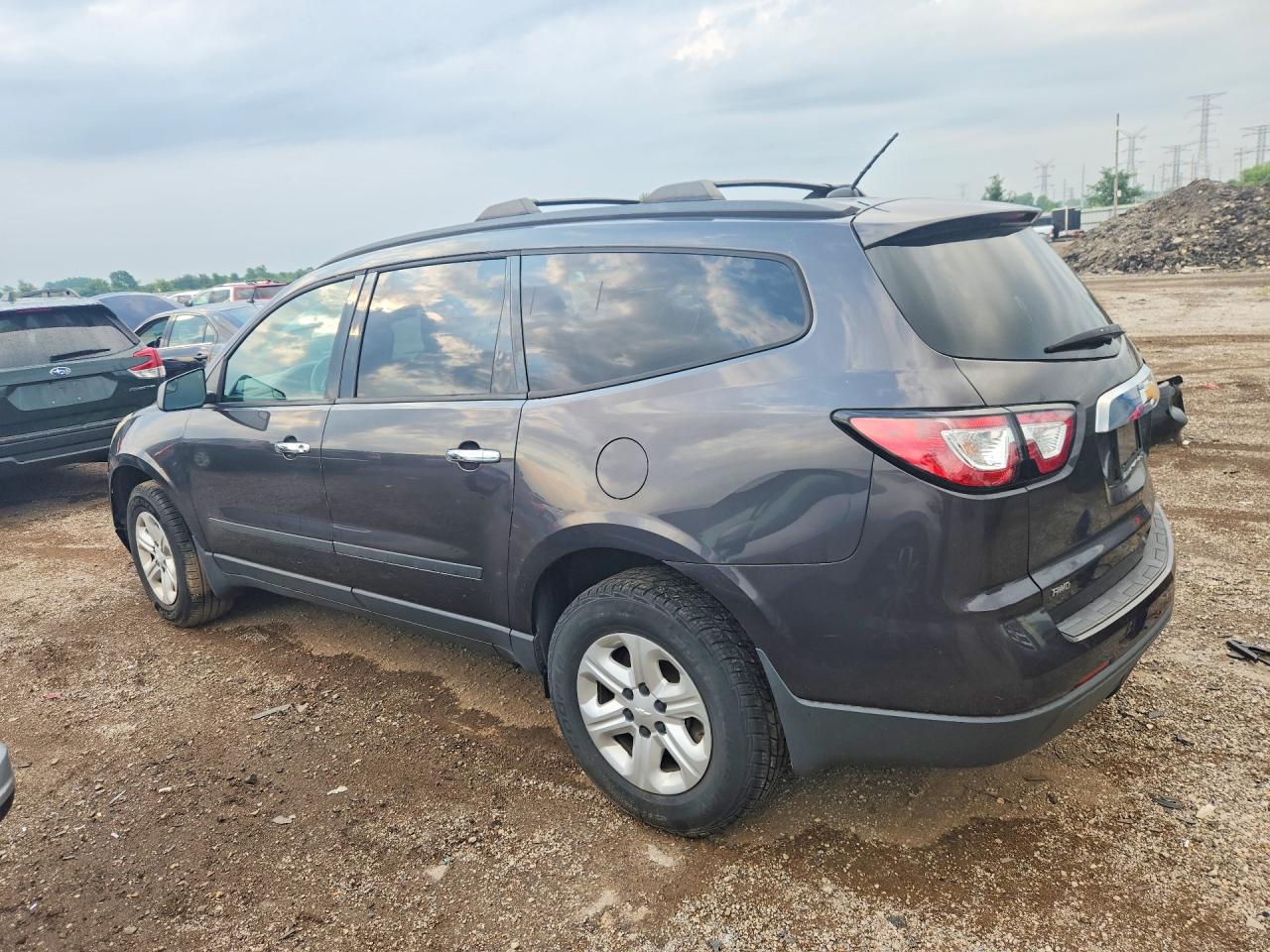 2014 Chevrolet Traverse Ls Gray vin: 1GNKVFED0EJ240151