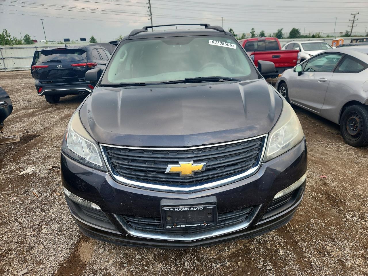 2014 Chevrolet Traverse Ls Gray vin: 1GNKVFED0EJ240151