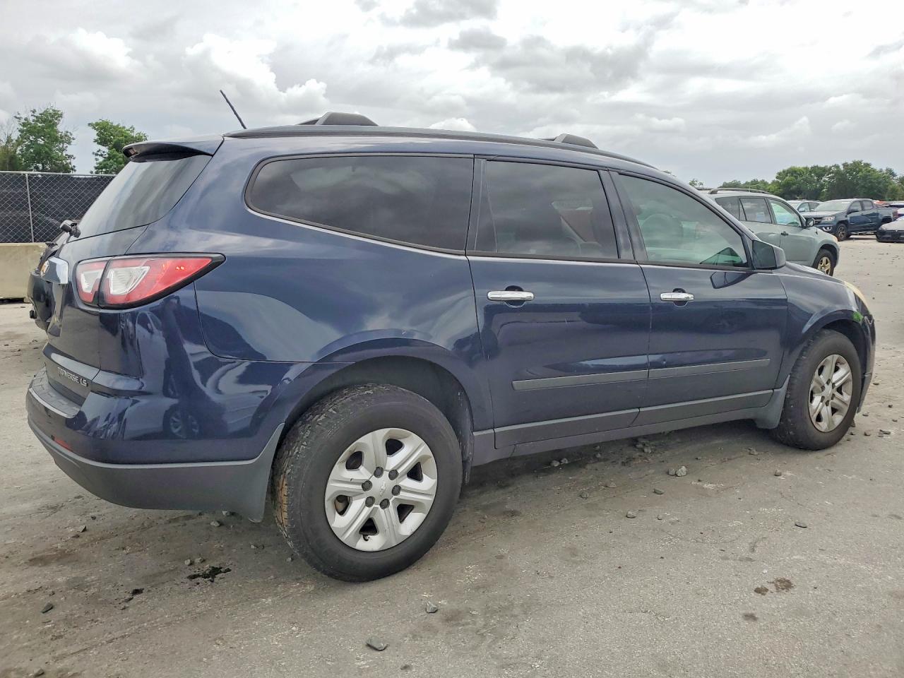 2015 Chevrolet Traverse Ls Blue vin: 1GNKVFED0FJ110291