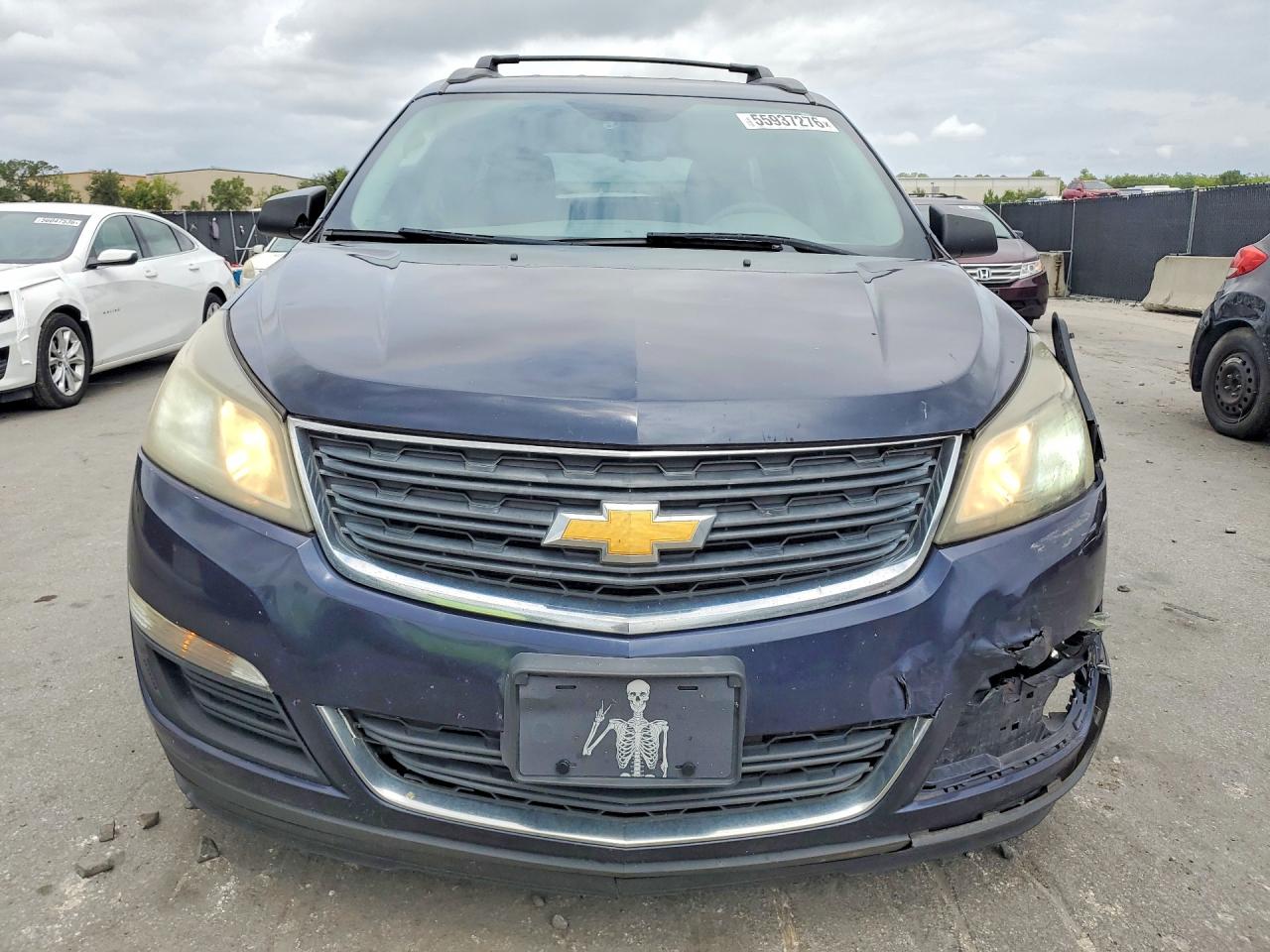 2015 Chevrolet Traverse Ls Blue vin: 1GNKVFED0FJ110291