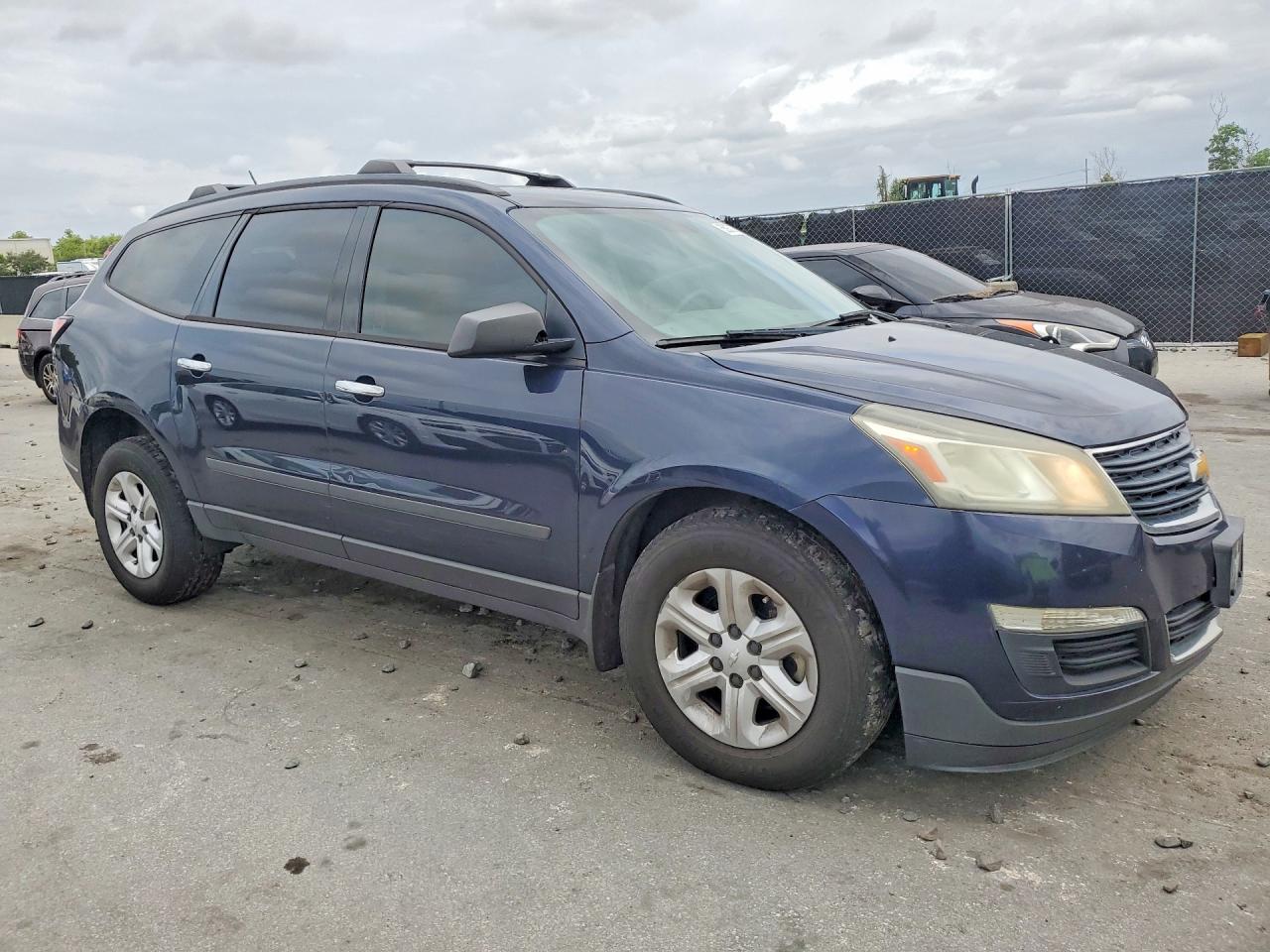 2015 Chevrolet Traverse Ls Blue vin: 1GNKVFED0FJ110291
