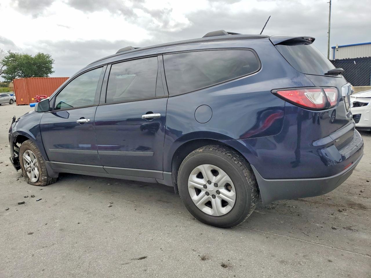 2015 Chevrolet Traverse Ls Blue vin: 1GNKVFED0FJ110291