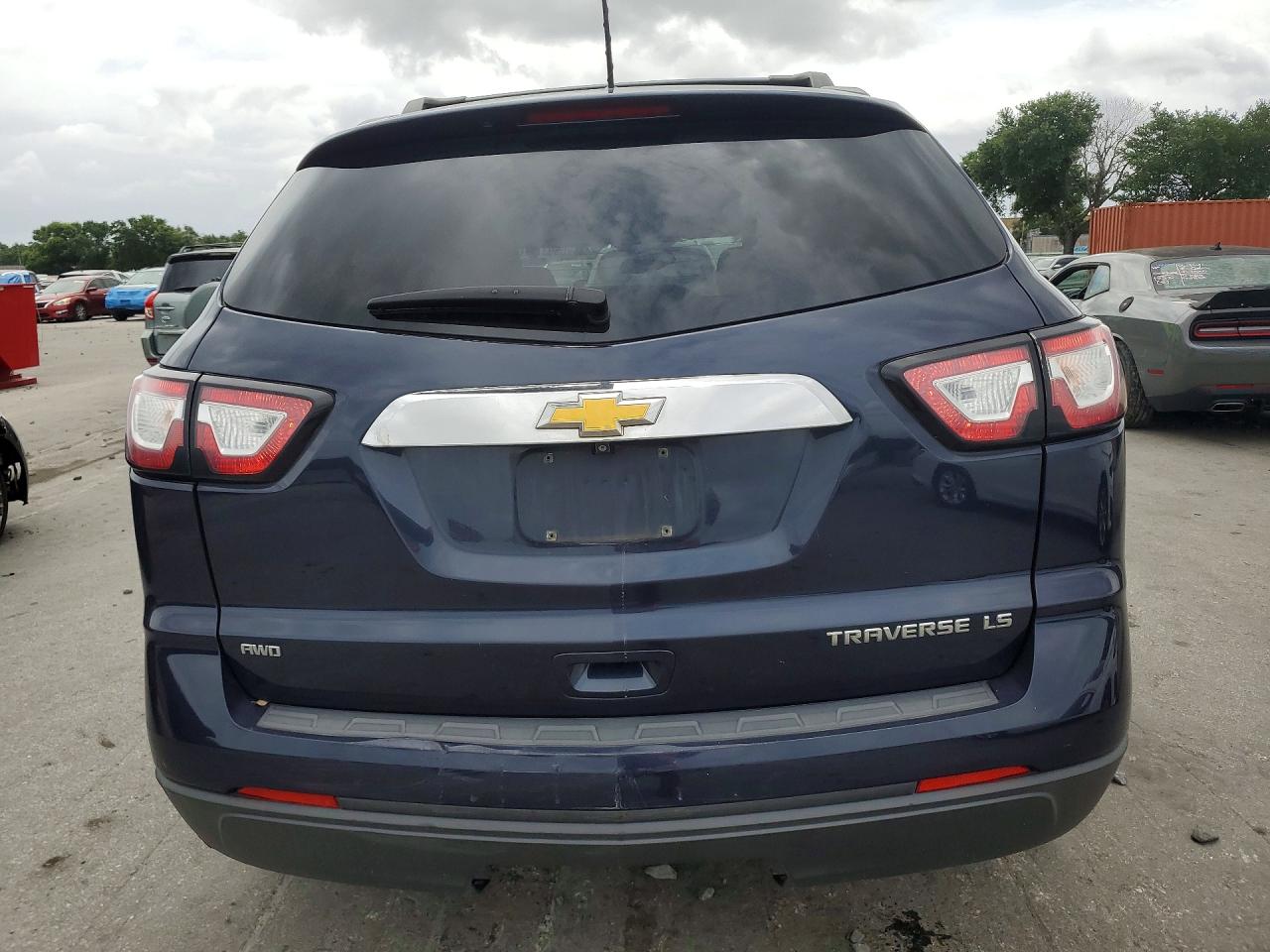 2015 Chevrolet Traverse Ls Blue vin: 1GNKVFED0FJ110291