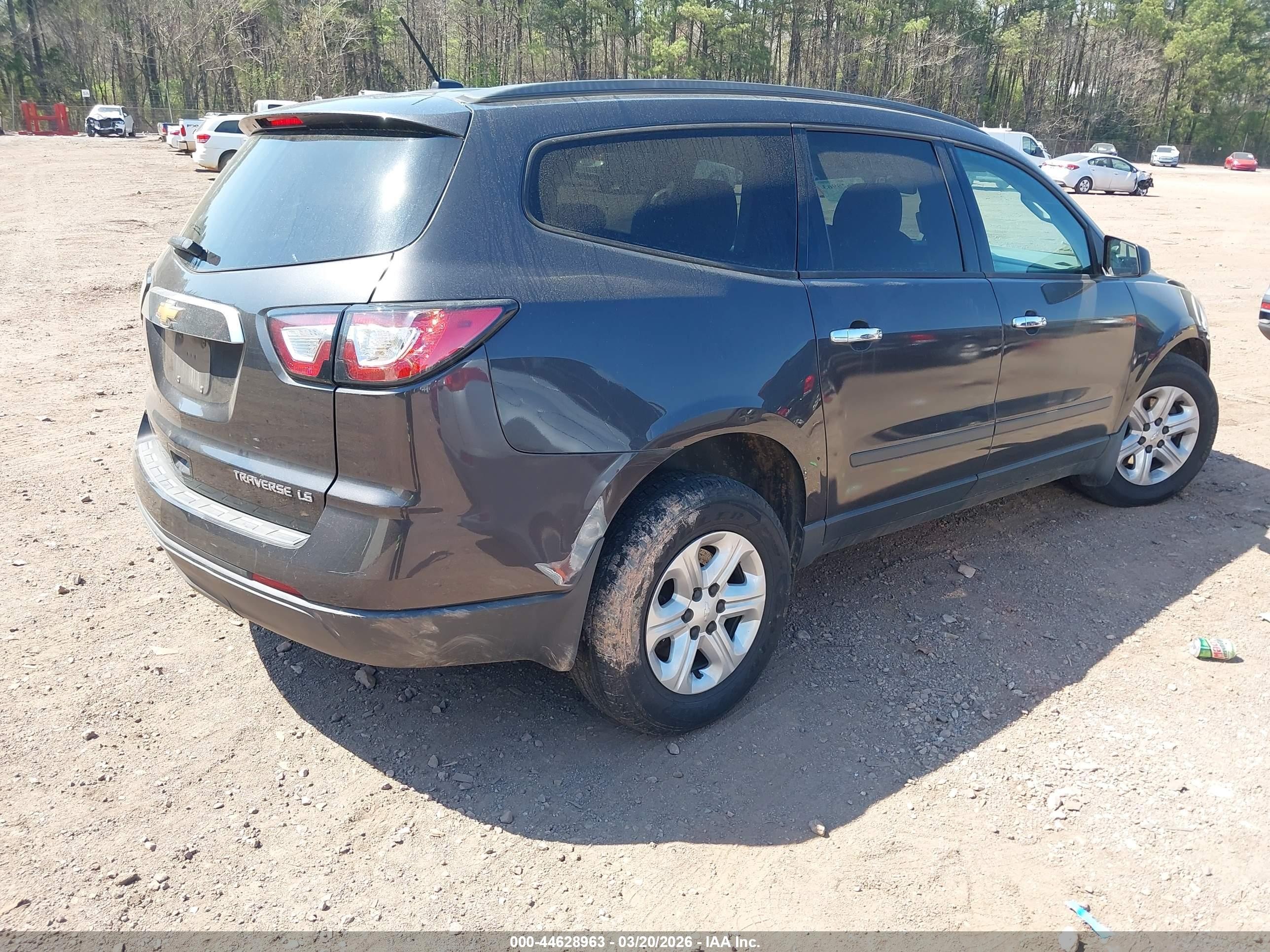 2015 Chevrolet Traverse Ls Серый vin: 1GNKVFED0FJ342566