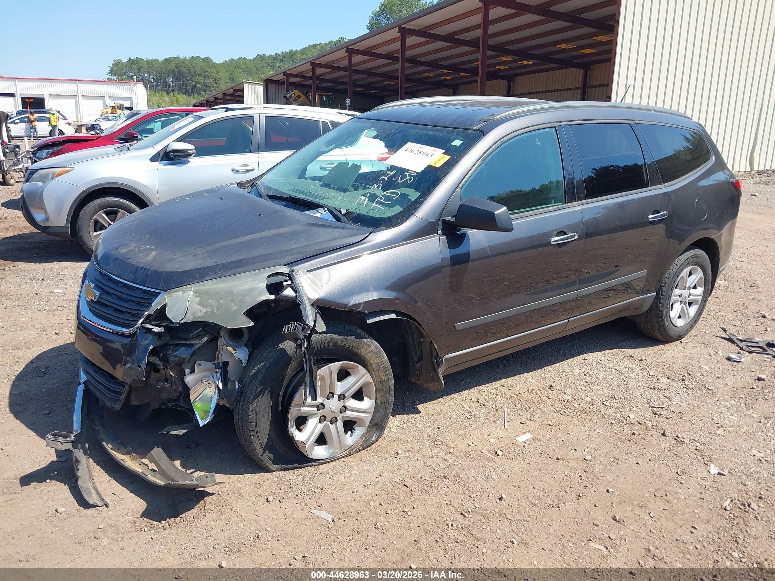 2015 Chevrolet Traverse Ls Серый vin: 1GNKVFED0FJ342566