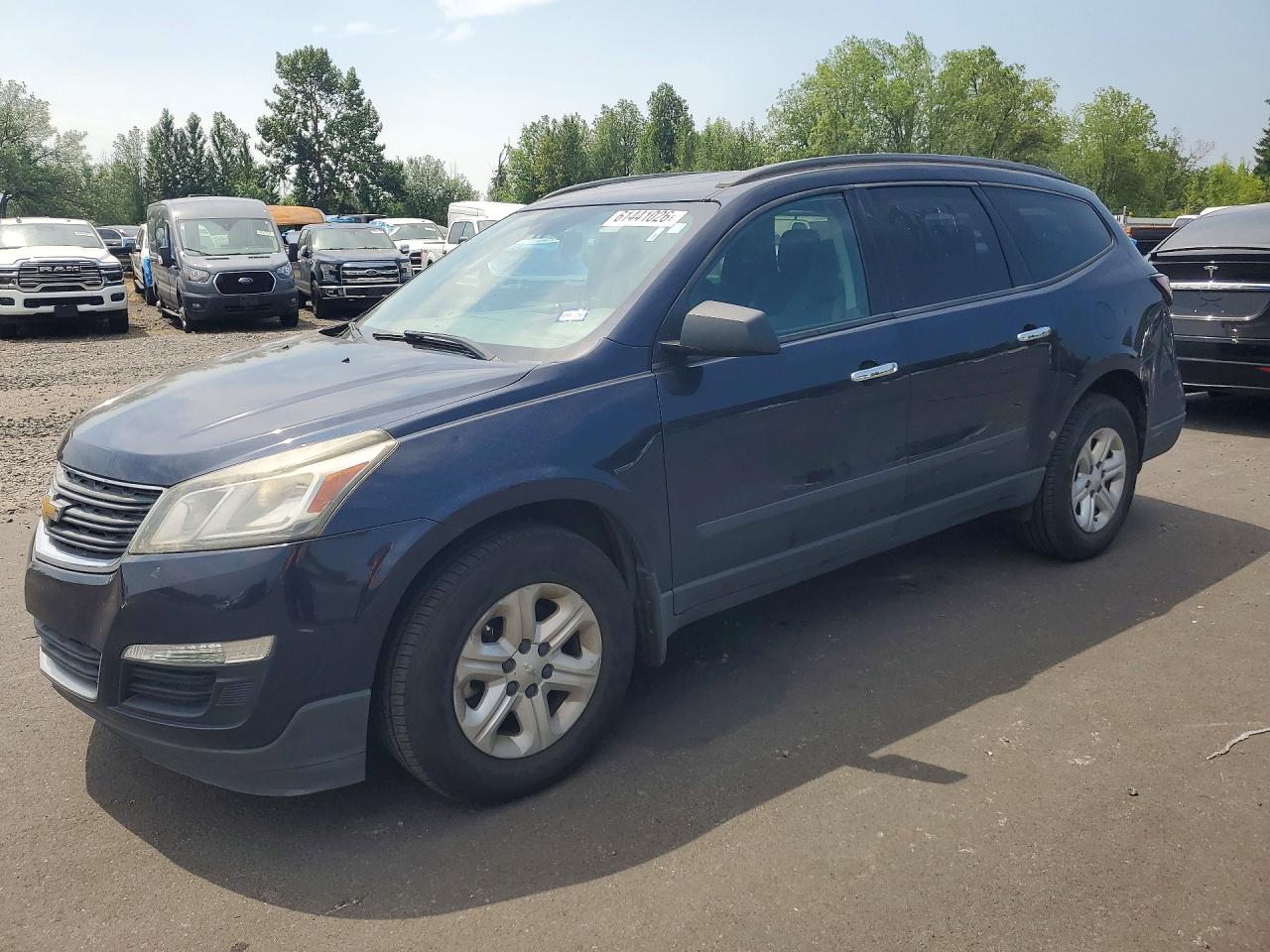 2015 Chevrolet Traverse Ls Blue vin: 1GNKVFED1FJ312153