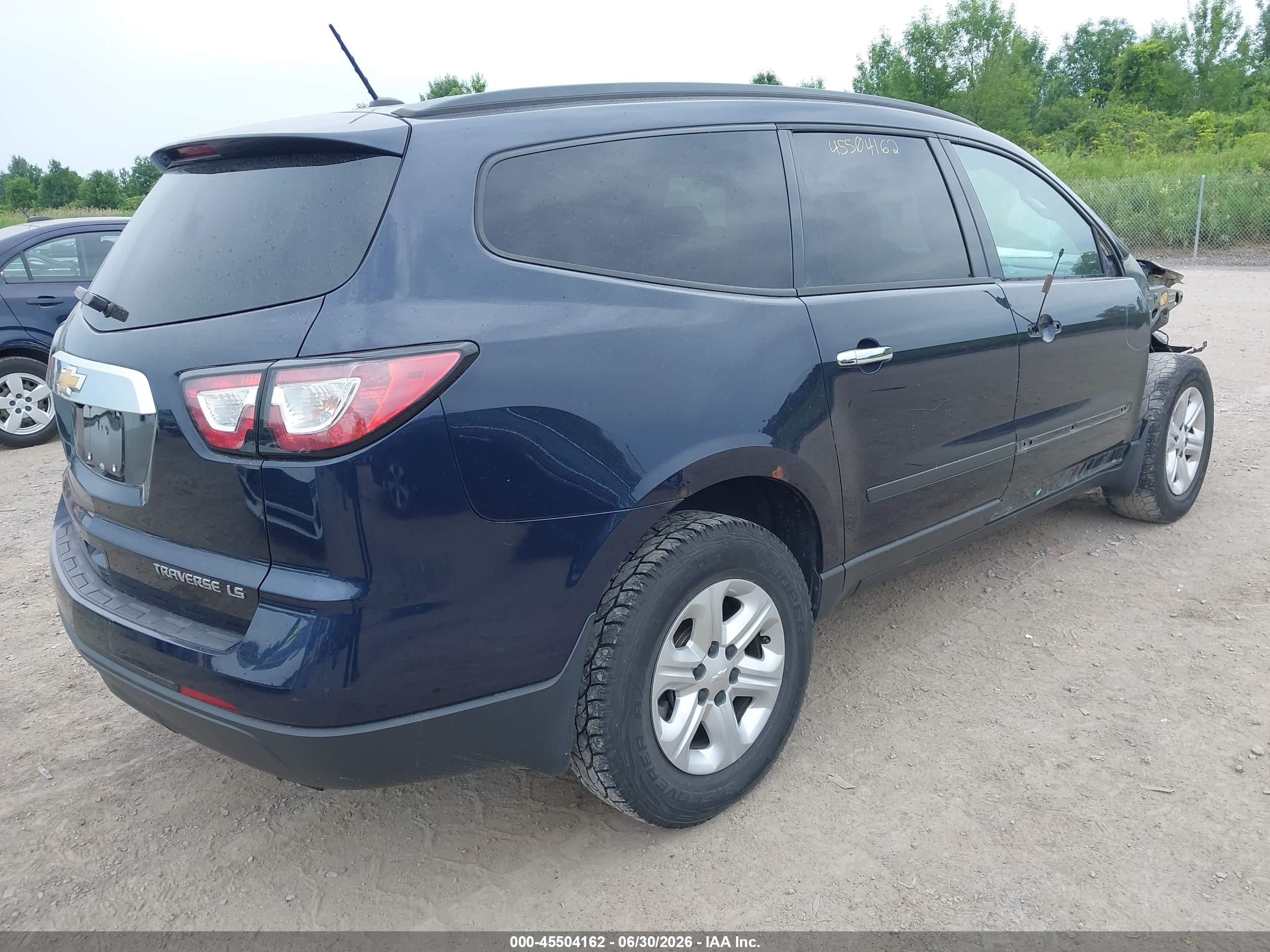 2015 Chevrolet Traverse Ls Blue vin: 1GNKVFED3FJ282783