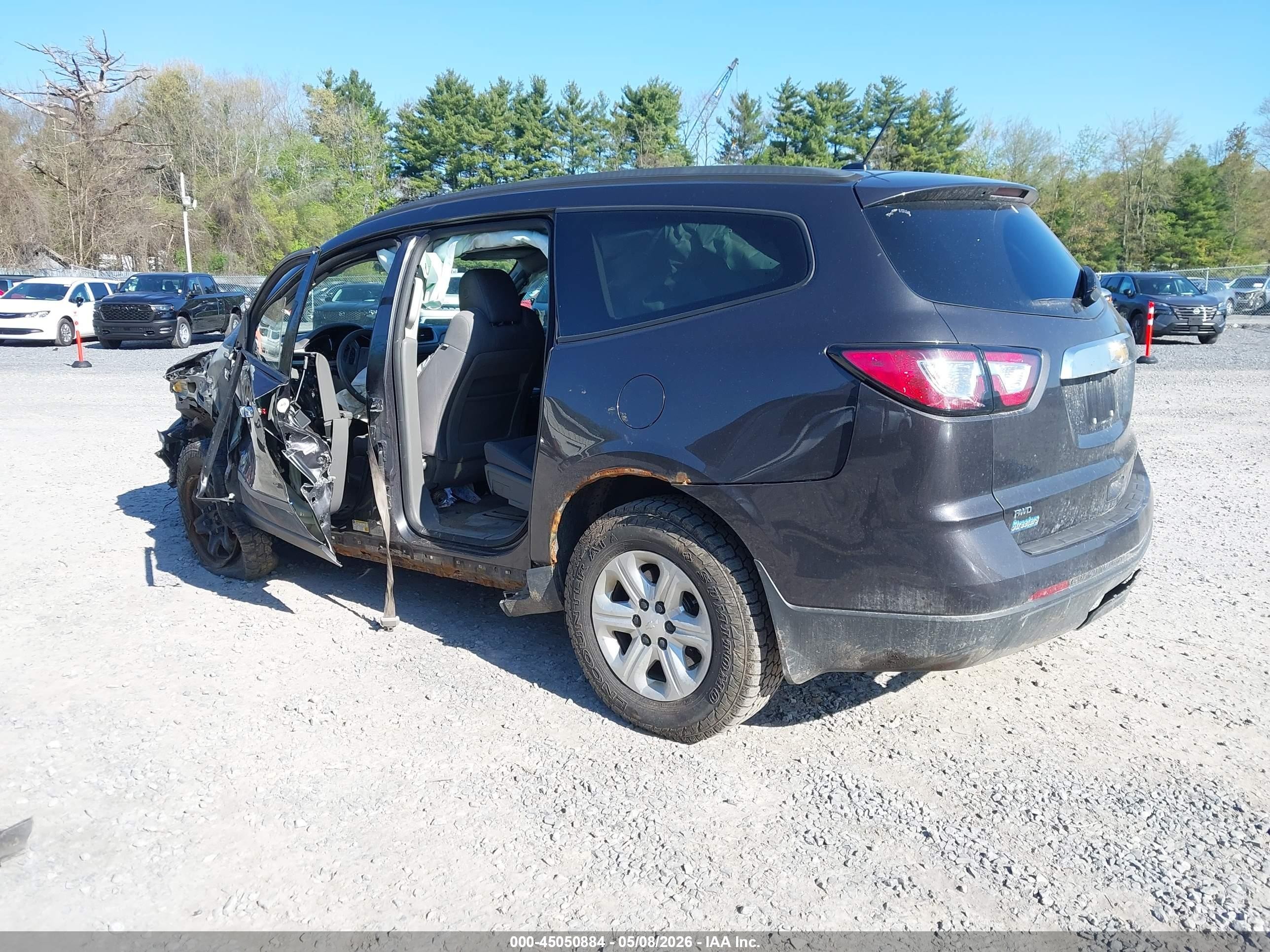 2014 Chevrolet Traverse Ls Черный vin: 1GNKVFED5EJ209882