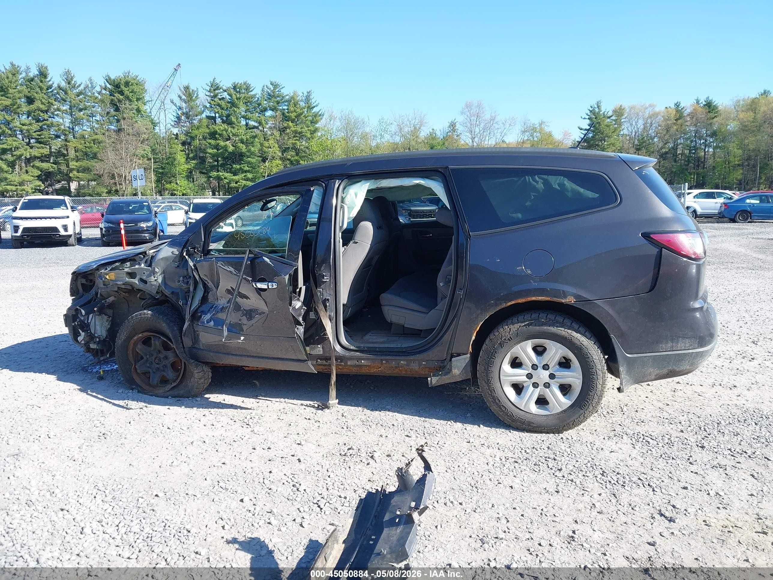 2014 Chevrolet Traverse Ls Черный vin: 1GNKVFED5EJ209882