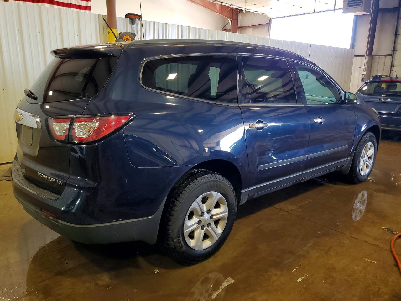 2015 Chevrolet Traverse Ls Blue vin: 1GNKVFED5FJ239367