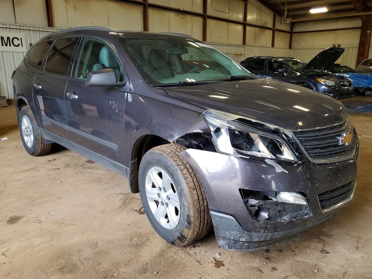 2014 Chevrolet Traverse Ls Blue vin: 1GNKVFED6EJ311448