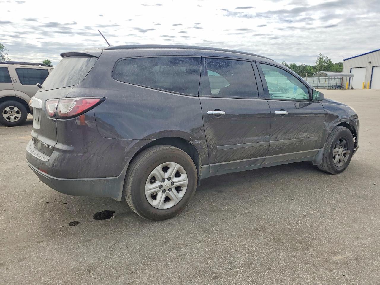 2015 Chevrolet Traverse Ls Black vin: 1GNKVFED6FJ340076