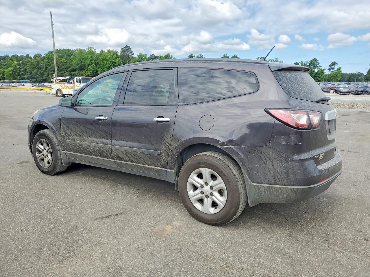 2015 Chevrolet Traverse Ls Black vin: 1GNKVFED6FJ340076