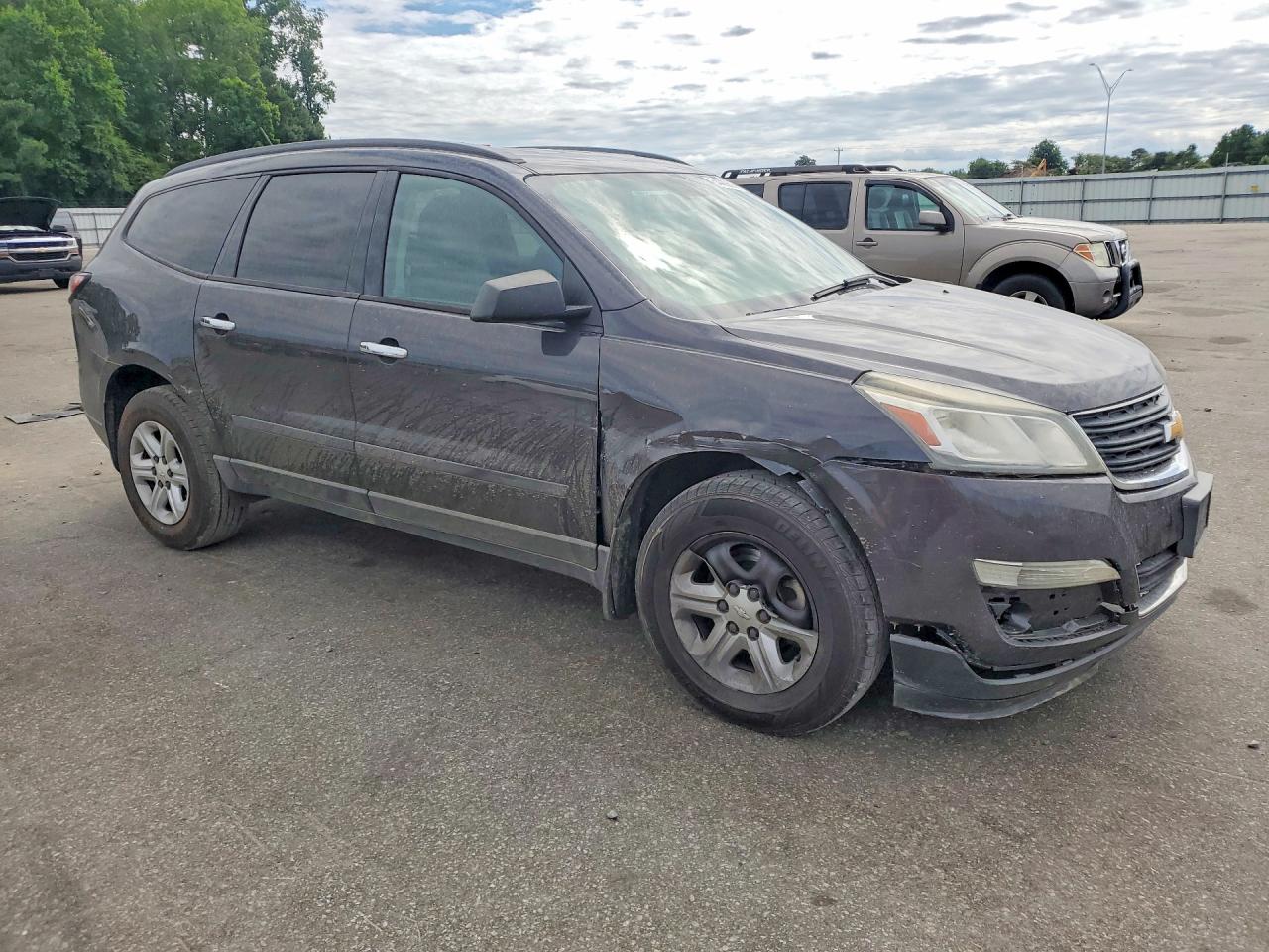 2015 Chevrolet Traverse Ls Black vin: 1GNKVFED6FJ340076