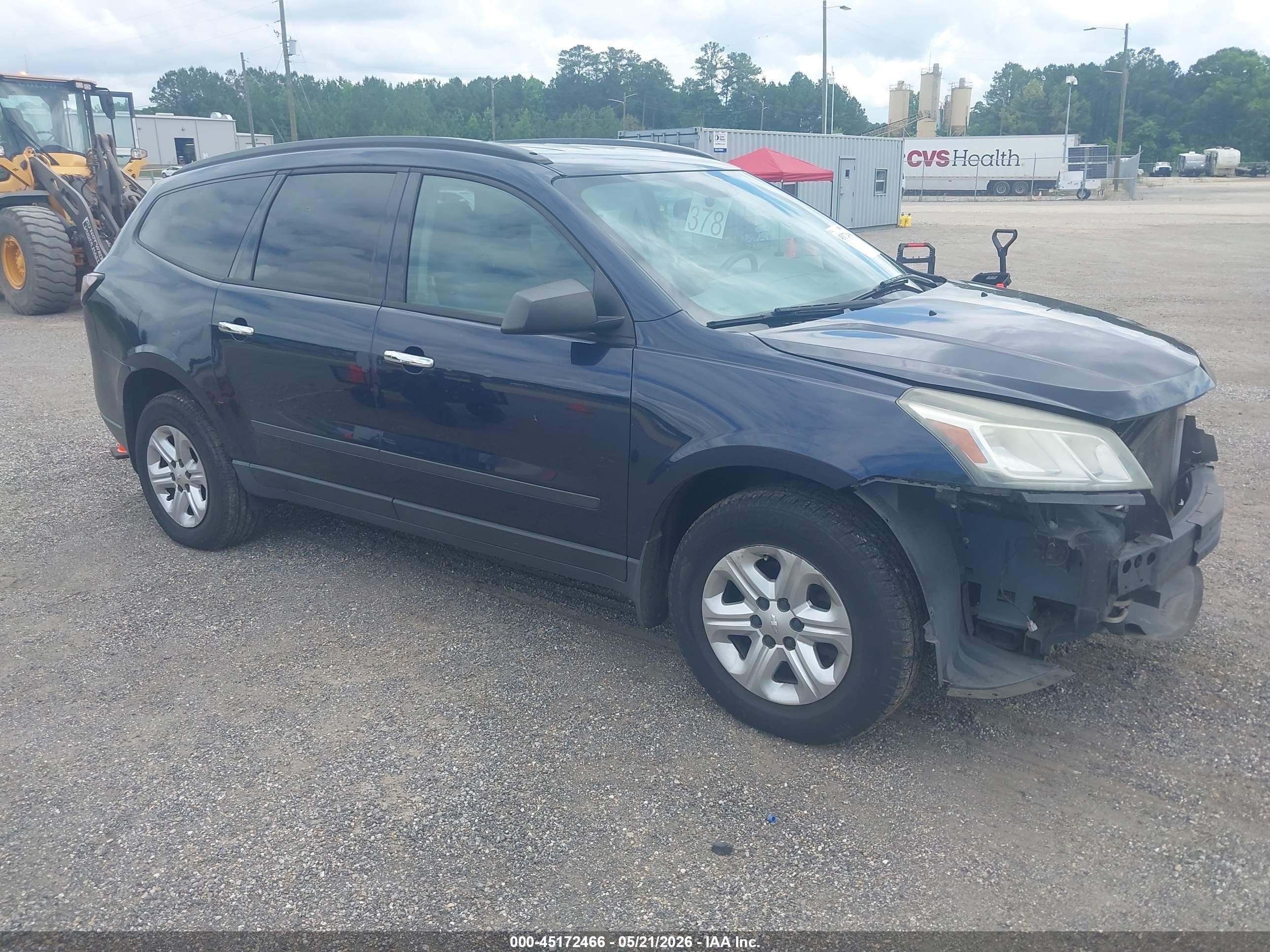 2015 Chevrolet Traverse Ls Blue vin: 1GNKVFED9FJ109107