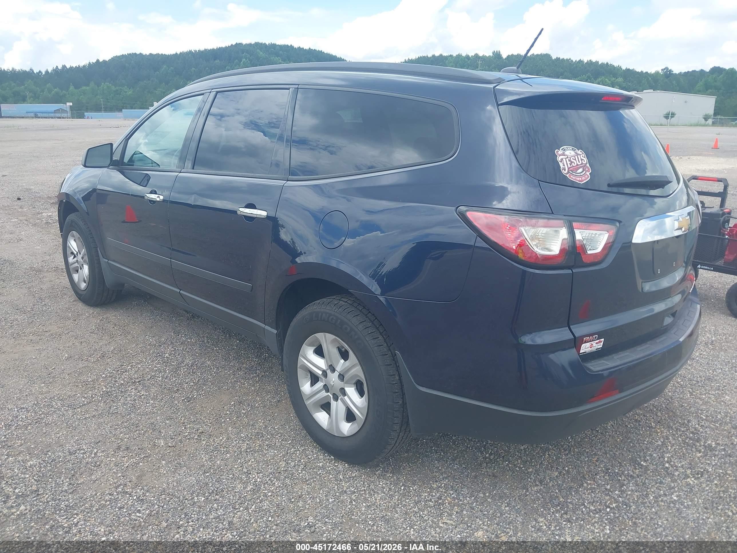2015 Chevrolet Traverse Ls Blue vin: 1GNKVFED9FJ109107