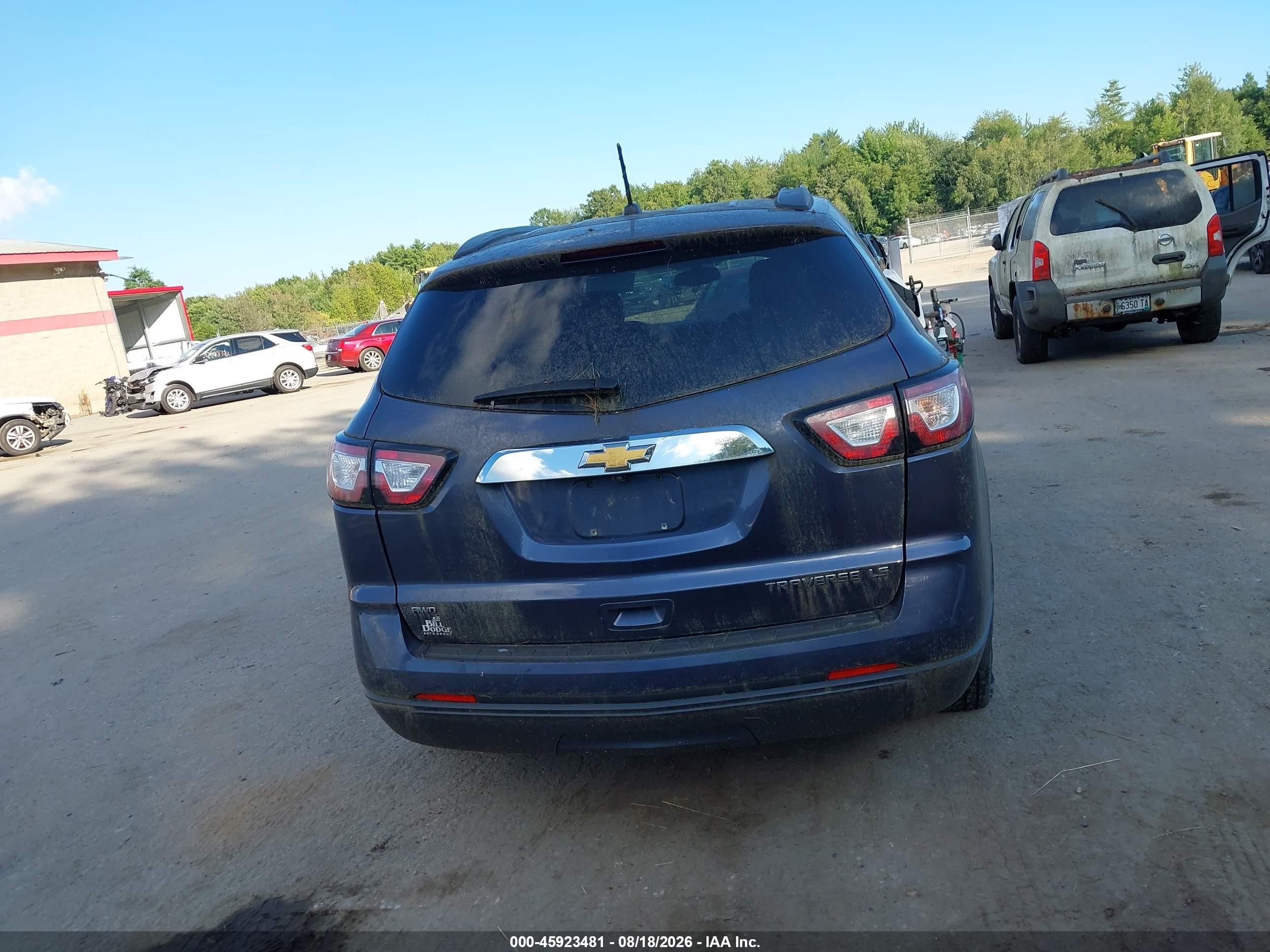 2014 Chevrolet Traverse Ls Blue vin: 1GNKVFKD1EJ290691