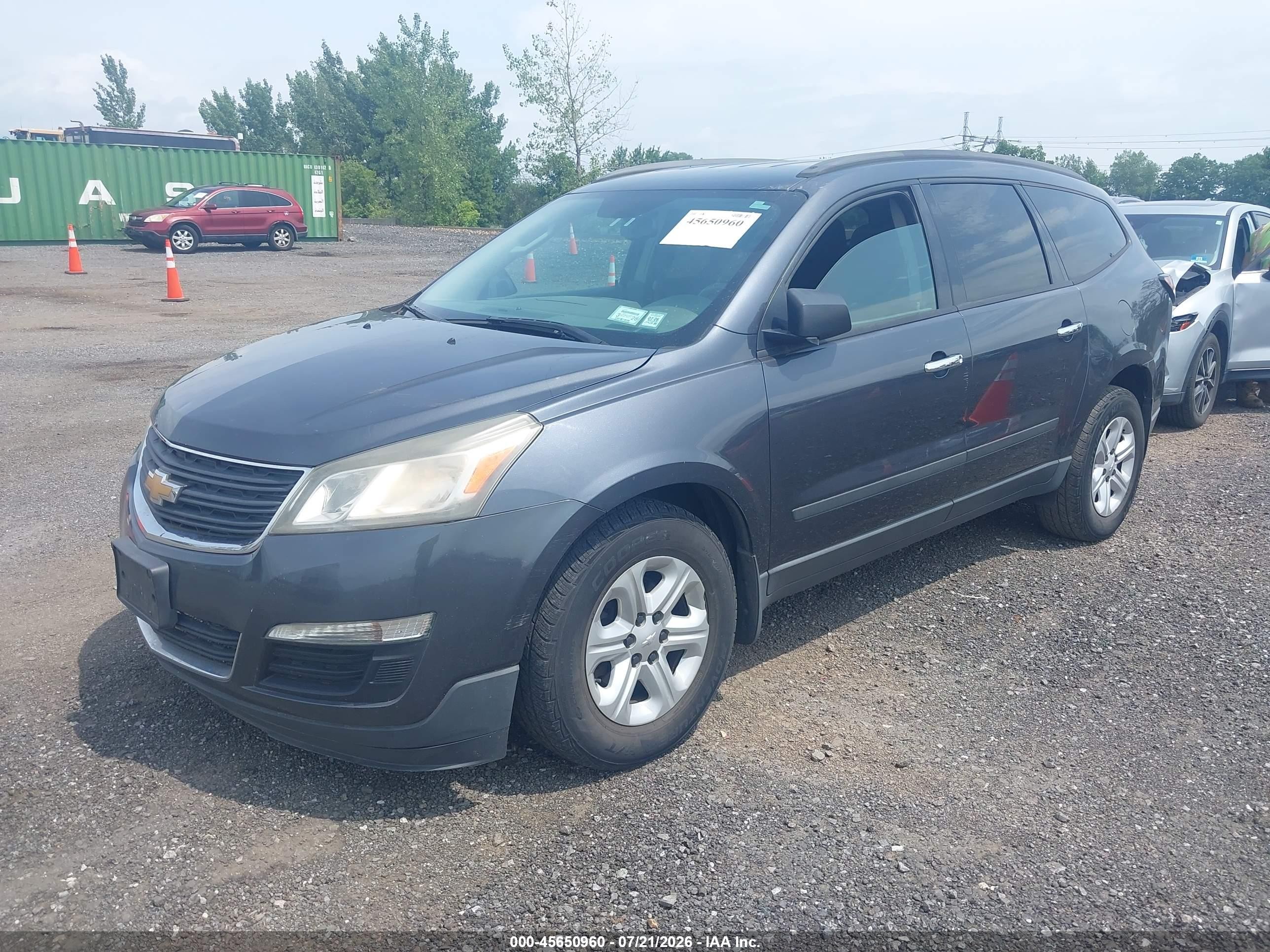 2013 Chevrolet Traverse Ls Gray vin: 1GNKVFKD2DJ214685