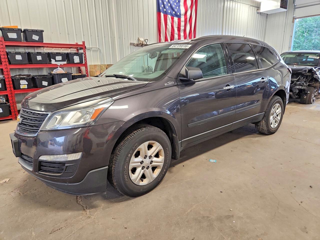 2015 Chevrolet Traverse Ls Black vin: 1GNKVFKD3FJ159232
