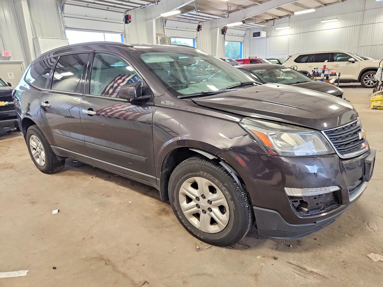 2015 Chevrolet Traverse Ls Black vin: 1GNKVFKD3FJ159232
