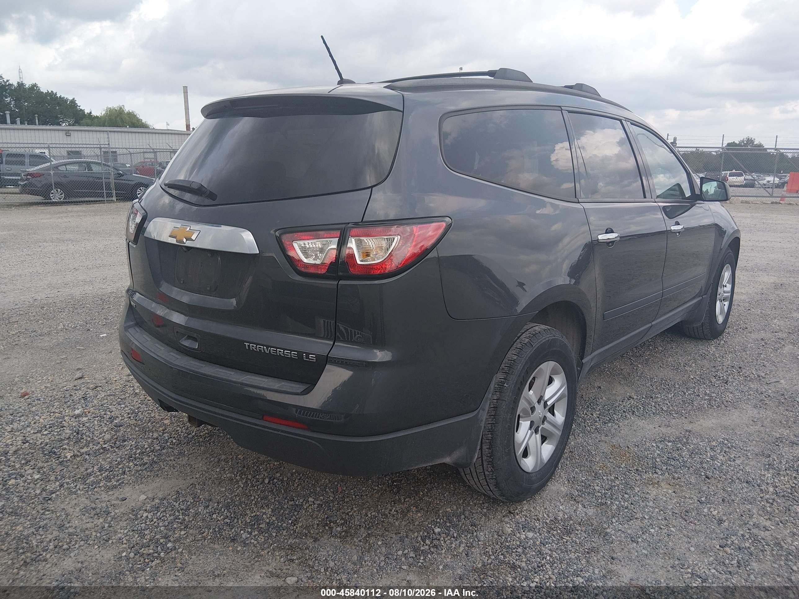 2013 Chevrolet Traverse Ls Gray vin: 1GNKVFKD4DJ266254