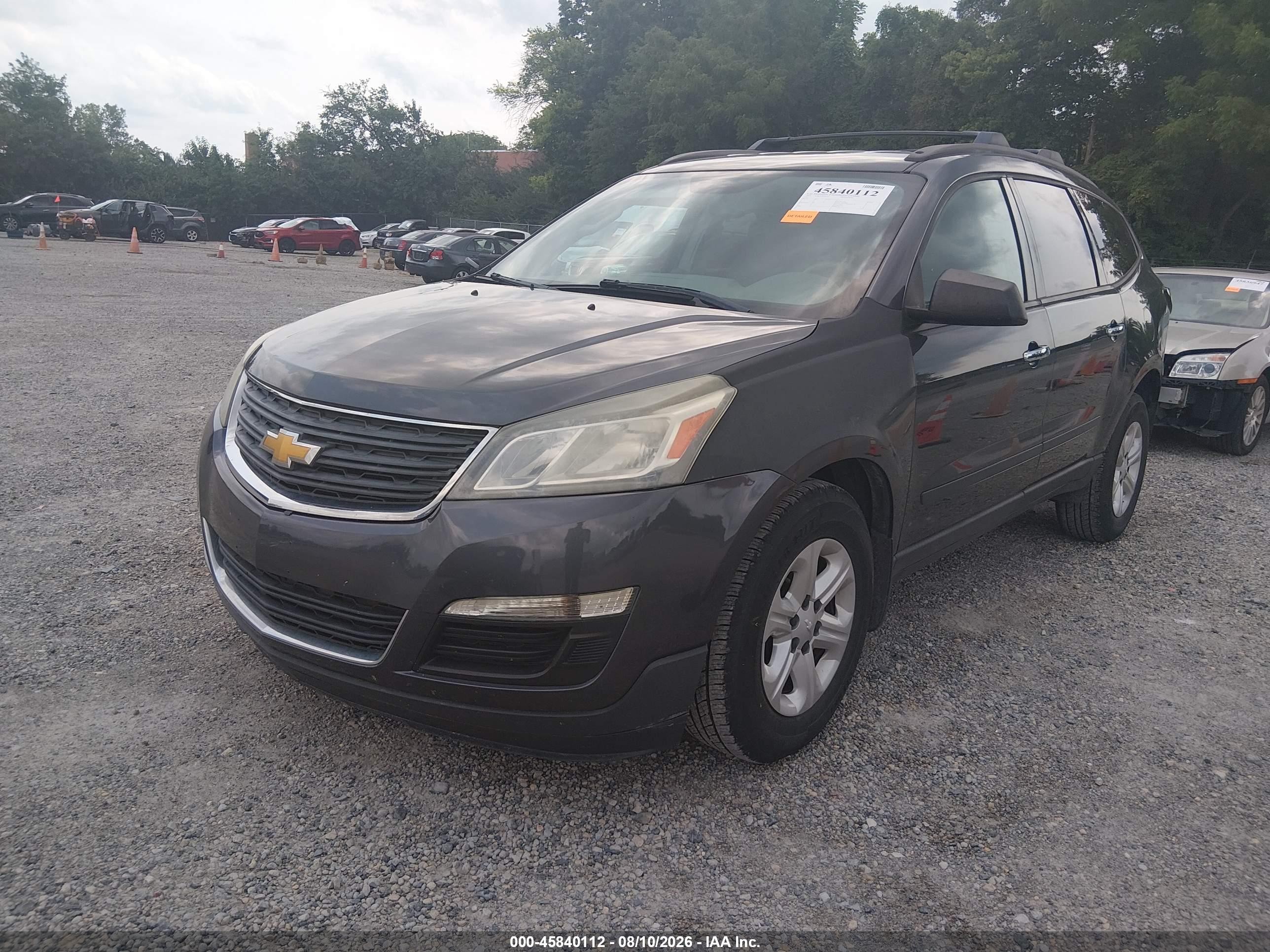 2013 Chevrolet Traverse Ls Gray vin: 1GNKVFKD4DJ266254