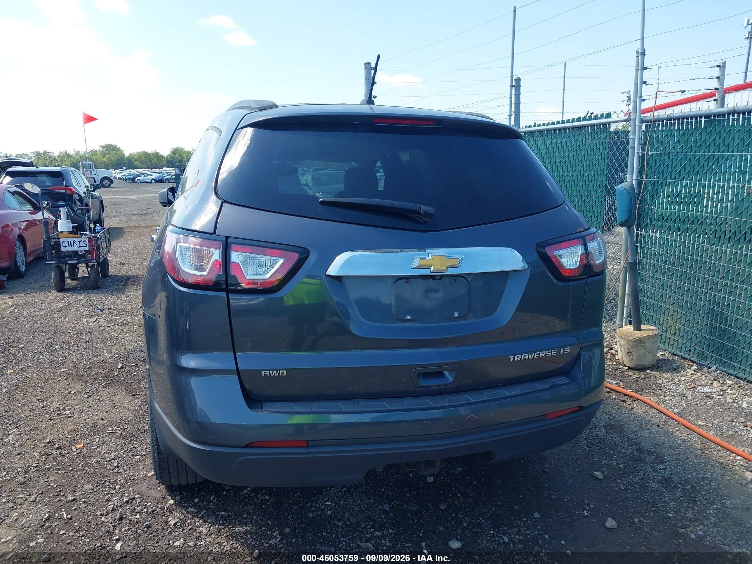 2014 Chevrolet Traverse Ls Blue vin: 1GNKVFKD6EJ224556