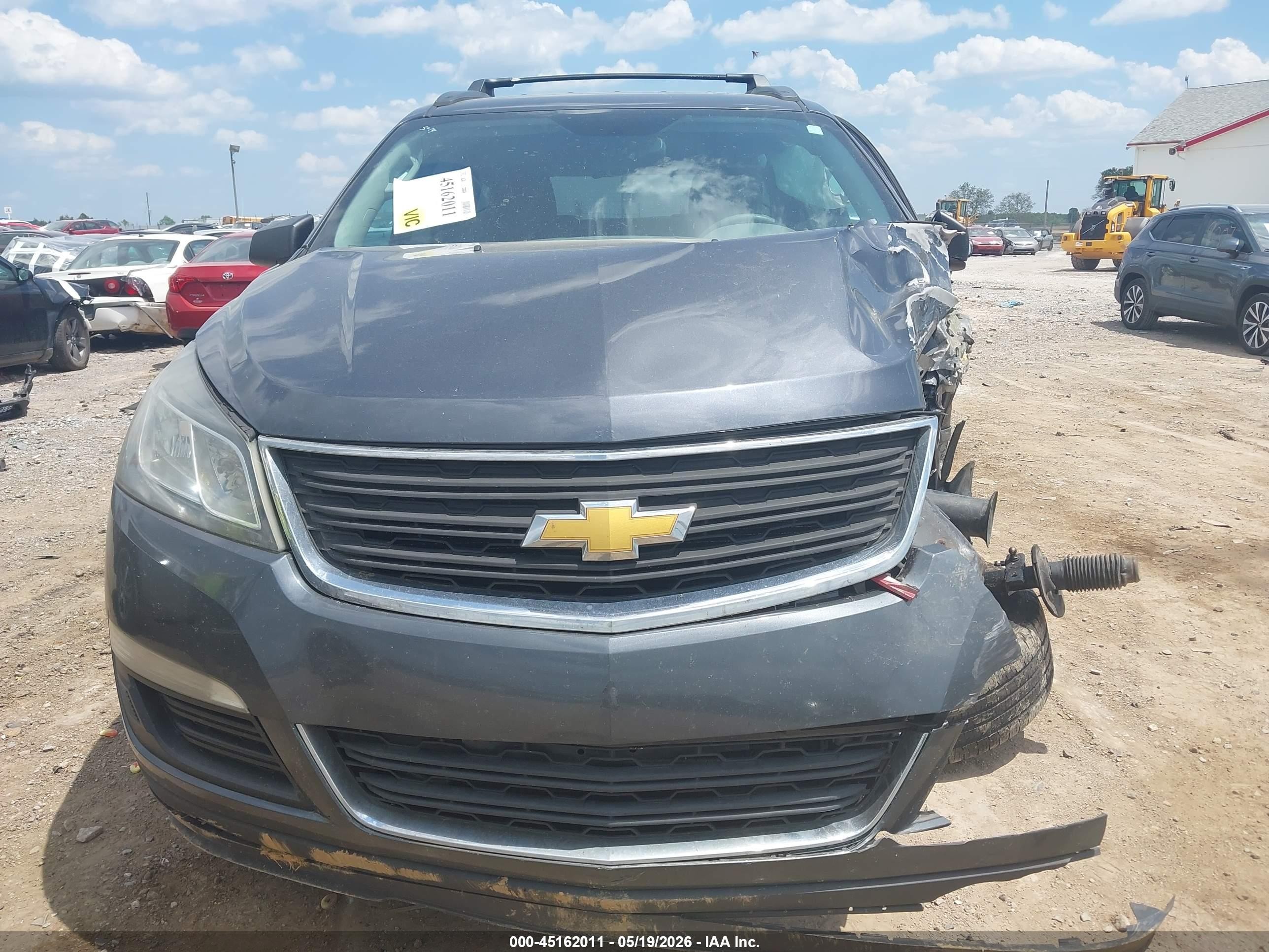 2014 Chevrolet Traverse Ls Gray vin: 1GNKVFKD7EJ296477