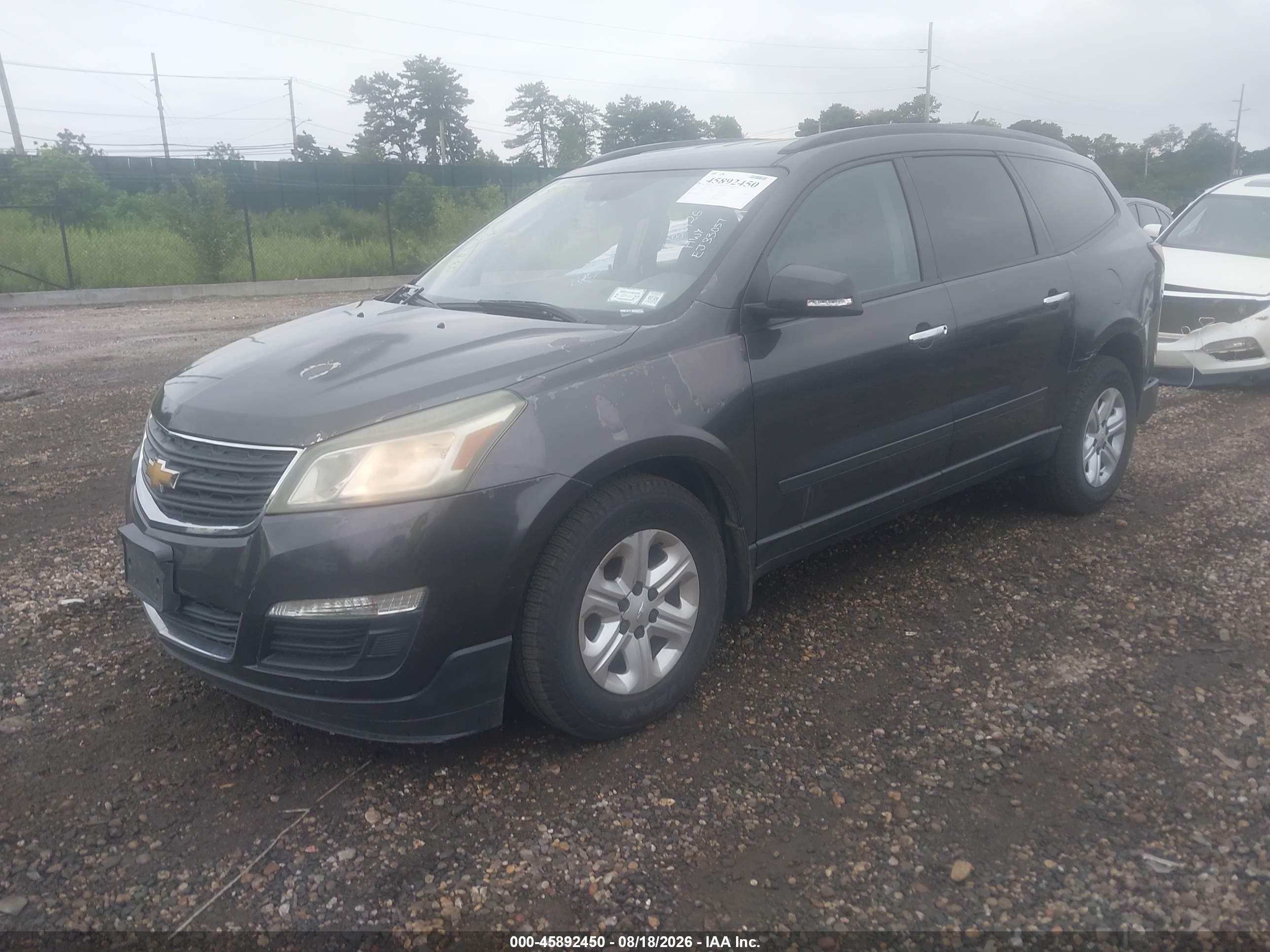 2014 Chevrolet Traverse Ls Серый vin: 1GNKVFKD7EJ333057